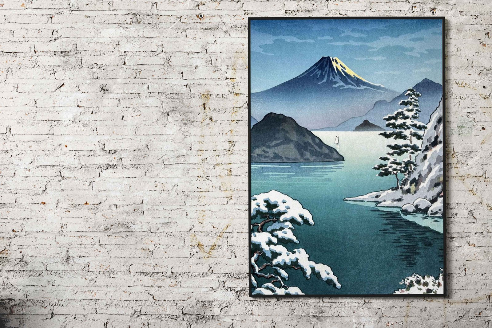 Mount Fuji from Mitsuhama Asian Style Poster | Wall Art for Home & Office | High-Quality Print - High-Quality Visual Display