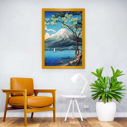 Mount Fuji from Yamanaka Asian Style Poster | Wall Art for Home & Office | High-Quality Print - High-Quality Visual Display