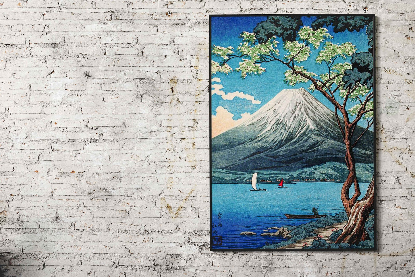 Mount Fuji from Yamanaka Asian Style Poster | Wall Art for Home & Office | High-Quality Print - High-Quality Visual Display