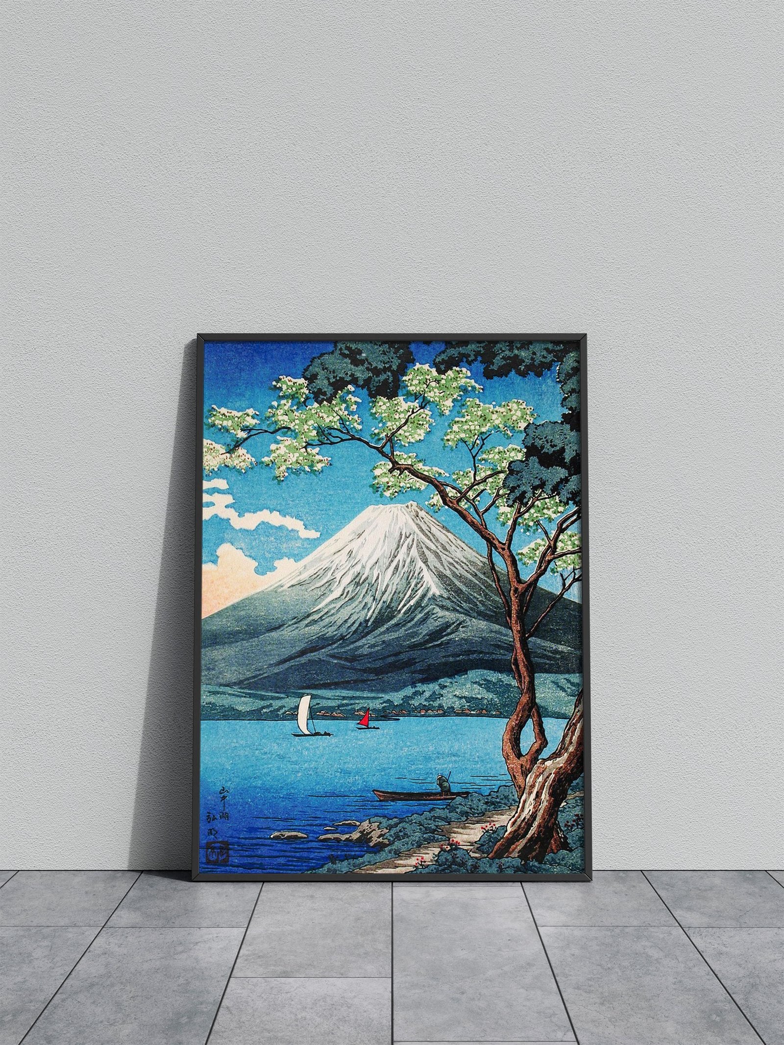 Mount Fuji from Yamanaka Asian Style Poster | Wall Art for Home & Office | High-Quality Print - High-Quality Visual Display