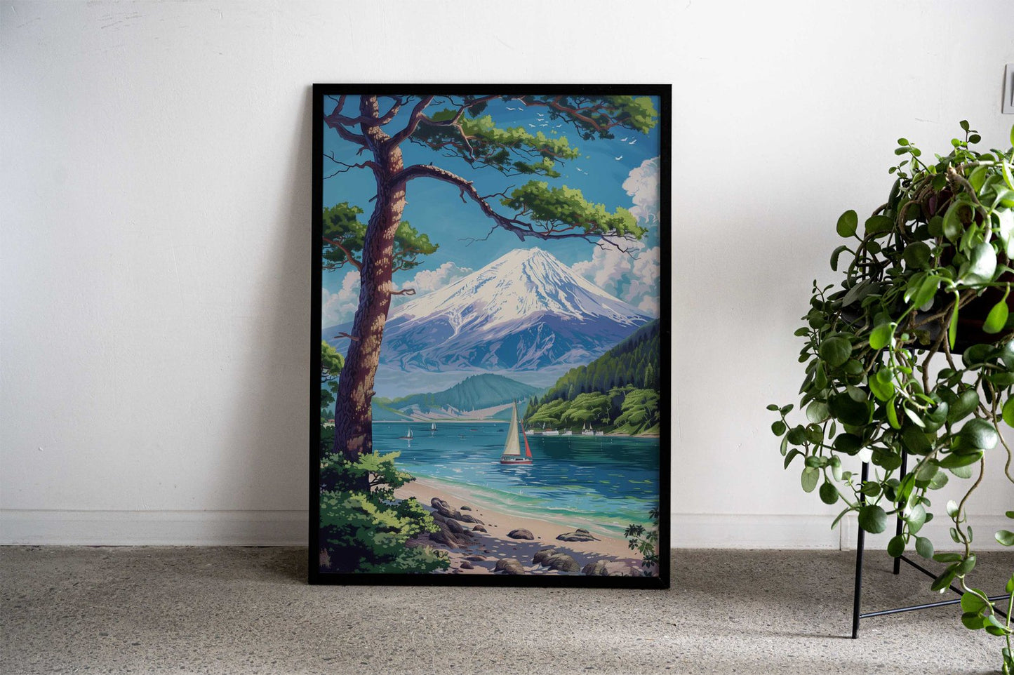 Mount Fuji in Japan Asian Style Poster | Wall Art for Home & Office | High-Quality Print - High-Quality Visual Display