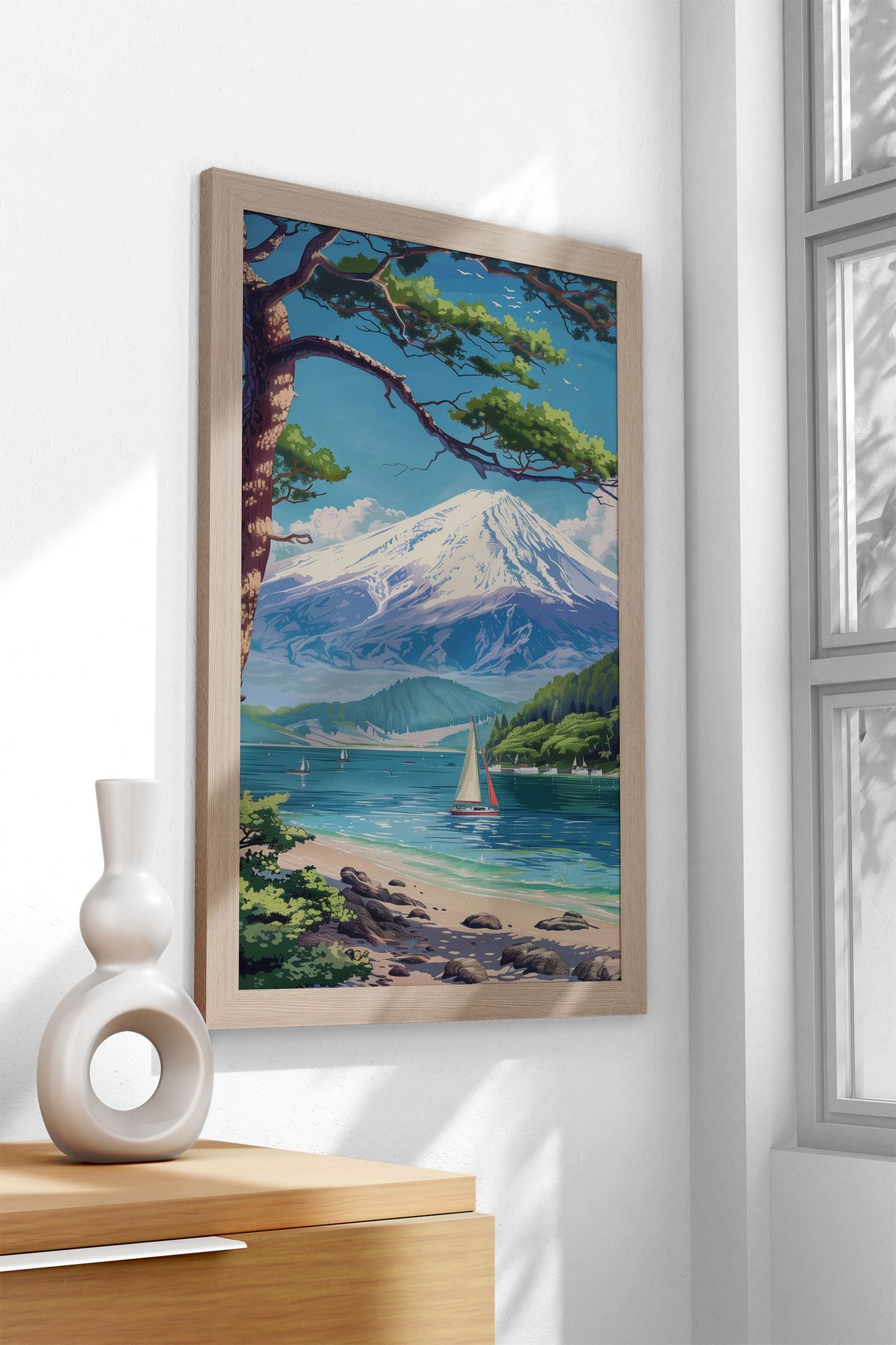 Mount Fuji in Japan Asian Style Poster | Wall Art for Home & Office | High-Quality Print - High-Quality Visual Display