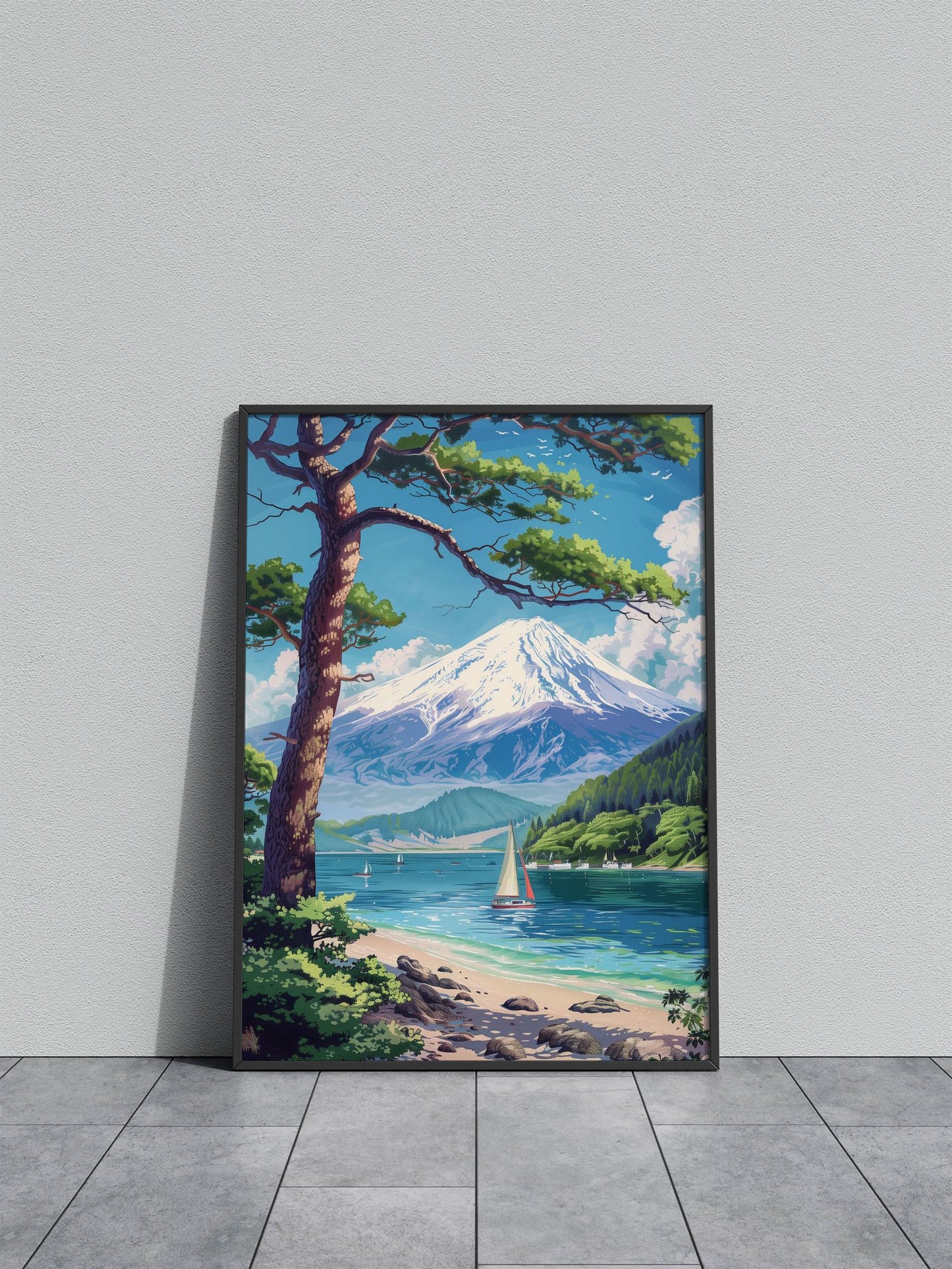 Mount Fuji in Japan Asian Style Poster | Wall Art for Home & Office | High-Quality Print - High-Quality Visual Display