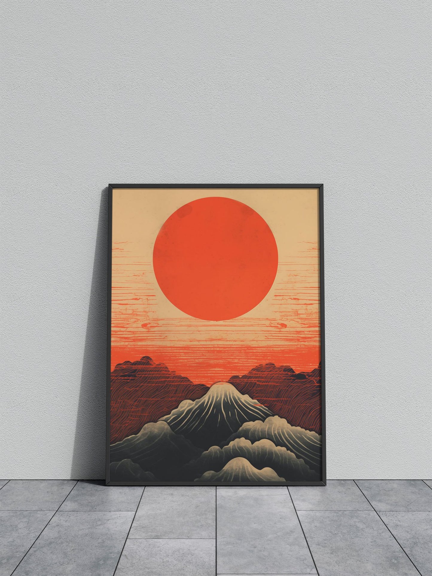 Mount Fuji retro Asian Style Poster | Wall Art for Home & Office | High-Quality Print - High-Quality Visual Display