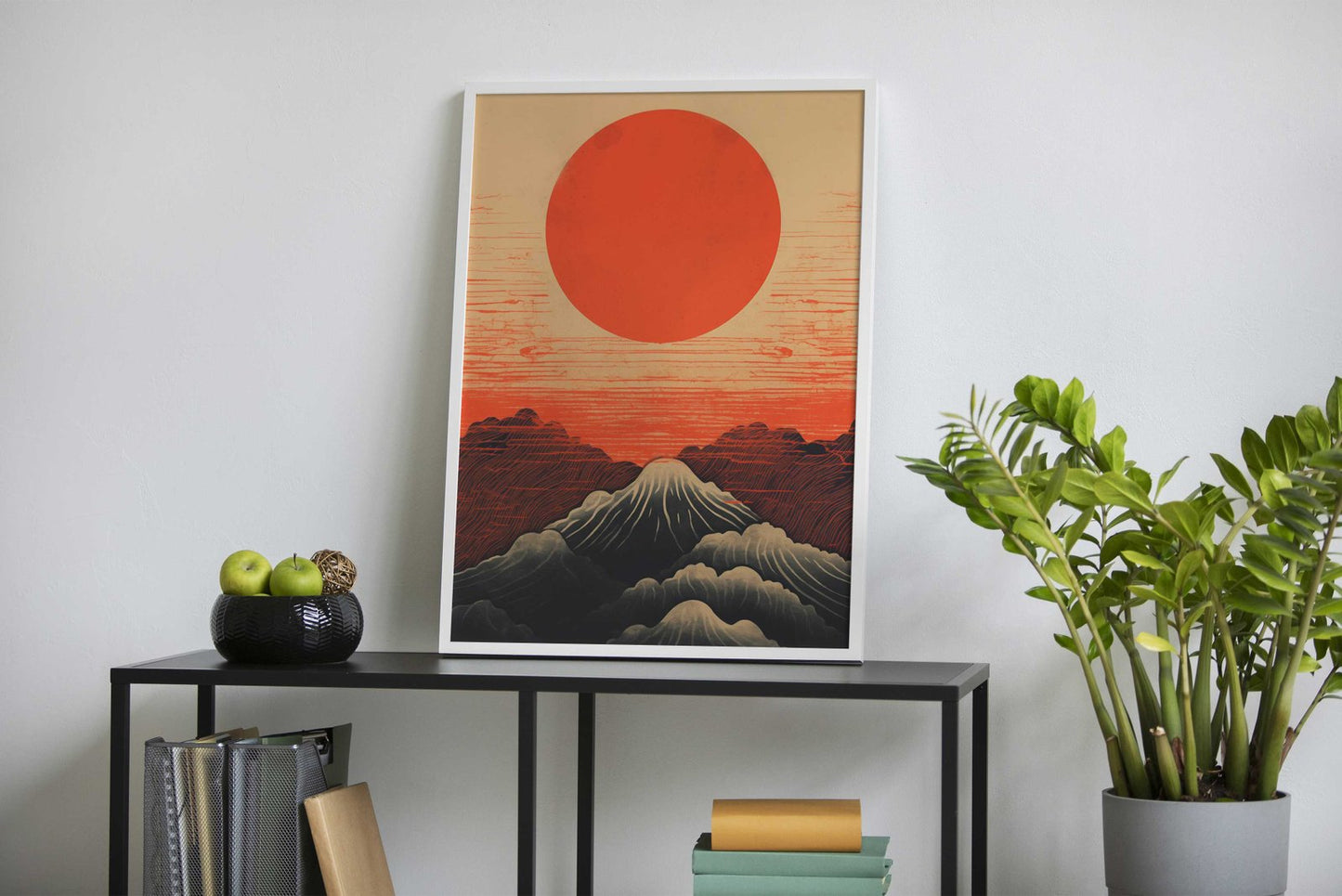 Mount Fuji retro Asian Style Poster | Wall Art for Home & Office | High-Quality Print - High-Quality Visual Display