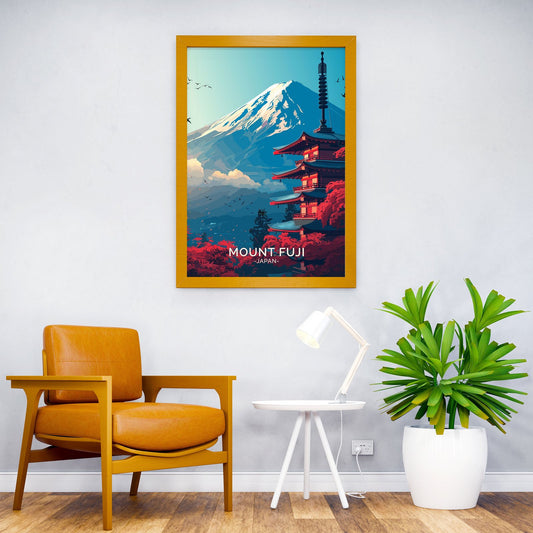 Mount Fuji Asian Style Poster | Wall Art for Home & Office | High-Quality Print - High-Quality Visual Display
