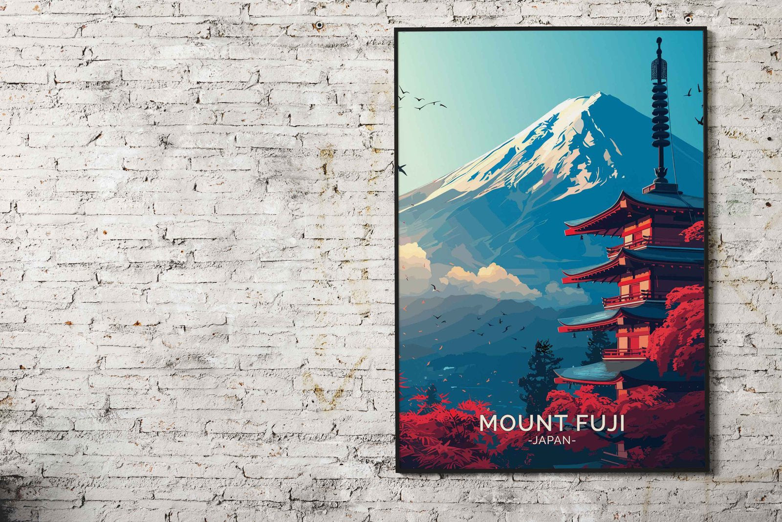 Mount Fuji Asian Style Poster | Wall Art for Home & Office | High-Quality Print - High-Quality Visual Display