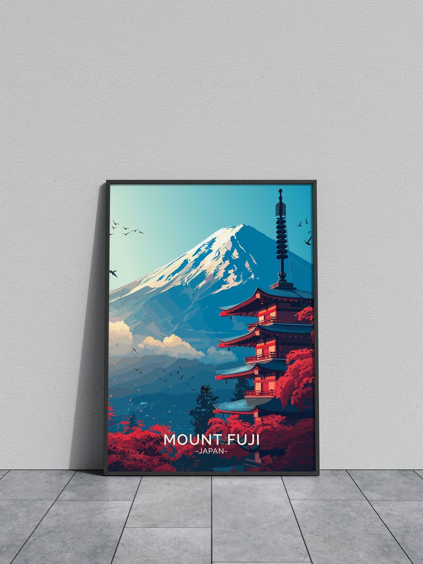 Mount Fuji Asian Style Poster | Wall Art for Home & Office | High-Quality Print - High-Quality Visual Display