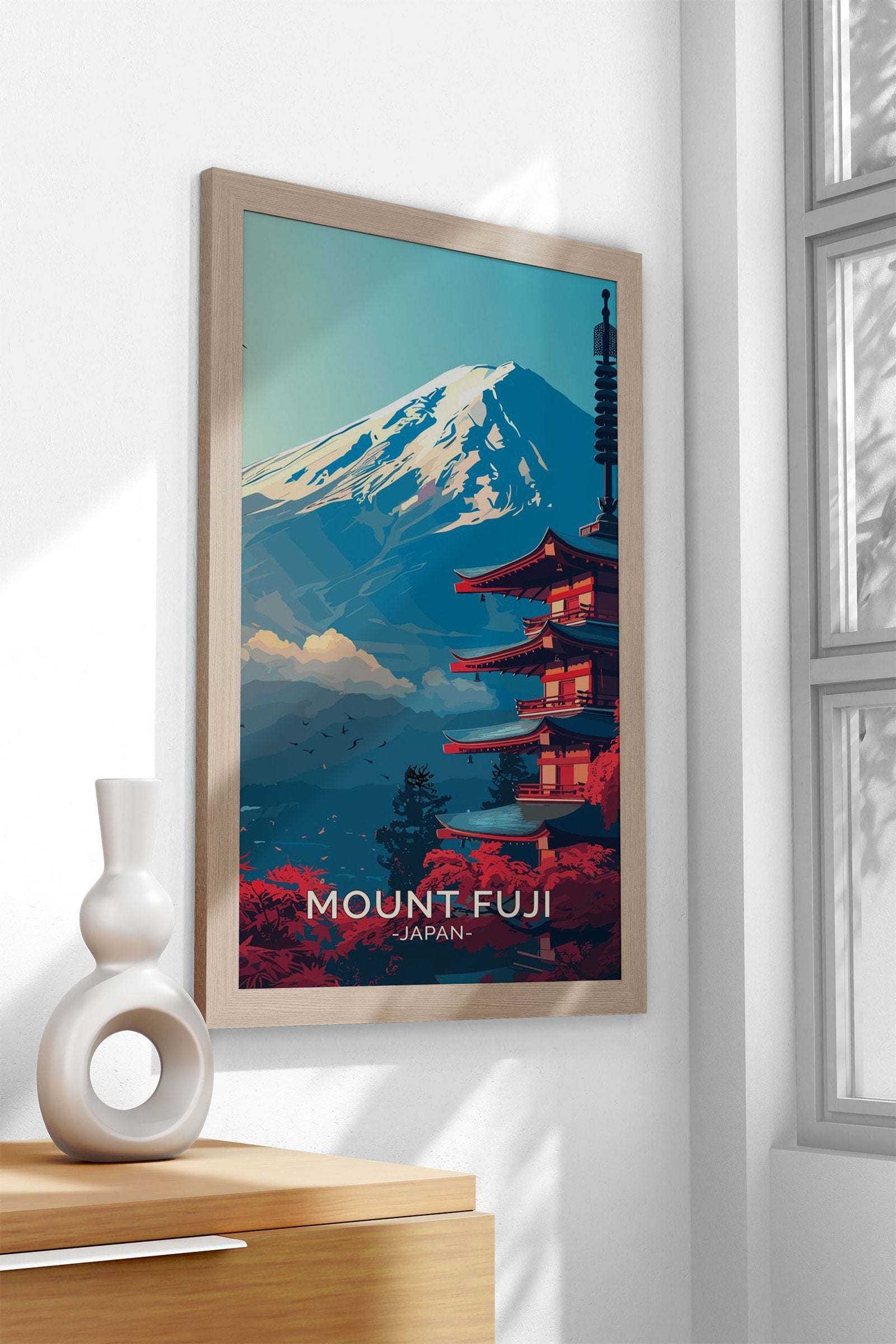 Mount Fuji Asian Style Poster | Wall Art for Home & Office | High-Quality Print - High-Quality Visual Display