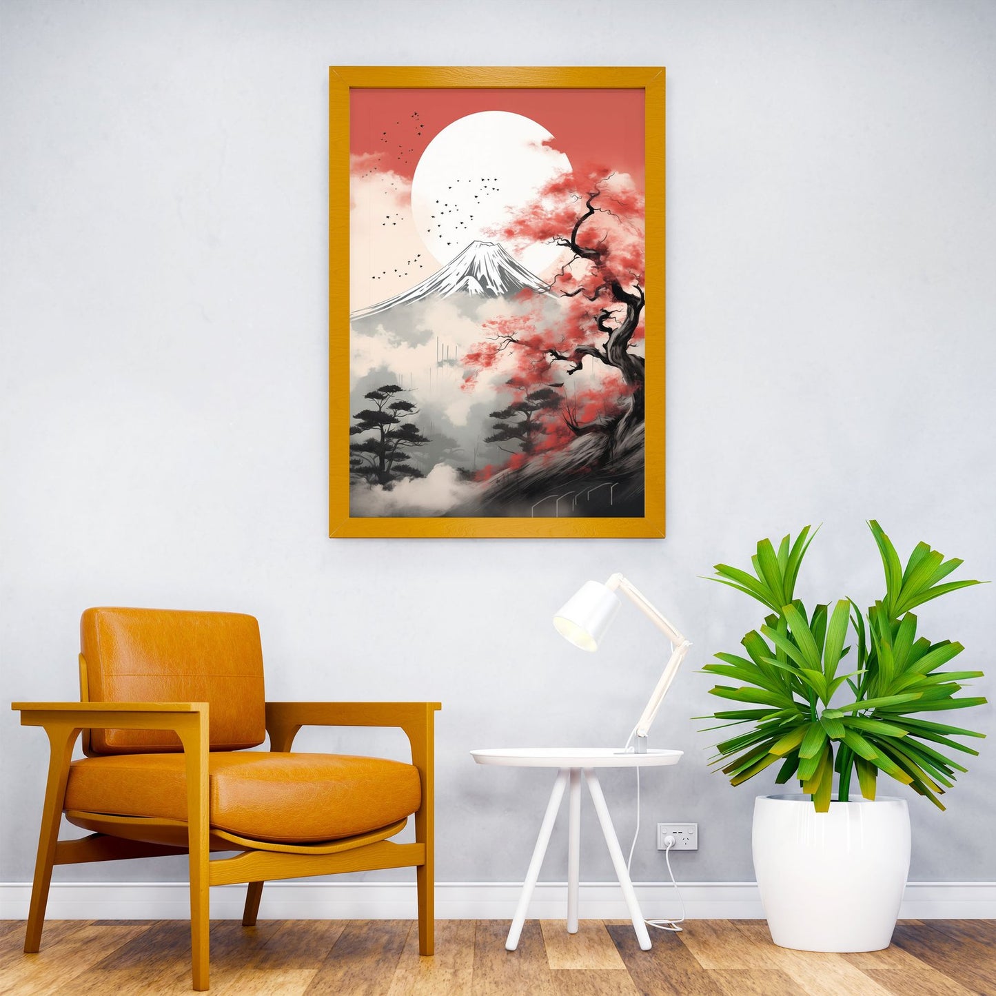 Mount Fujii Landscape Asian Style Poster | Wall Art for Home & Office | High-Quality Print - High-Quality Visual Display