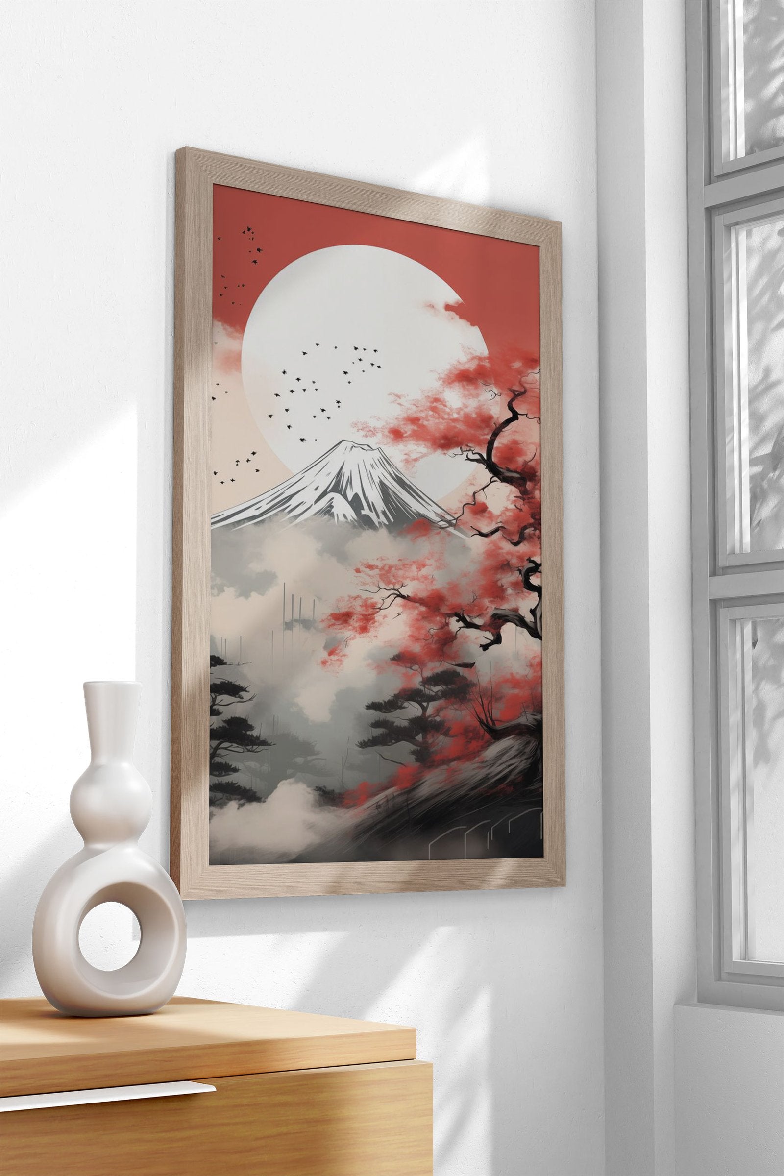 Mount Fujii Landscape Asian Style Poster | Wall Art for Home & Office | High-Quality Print - High-Quality Visual Display