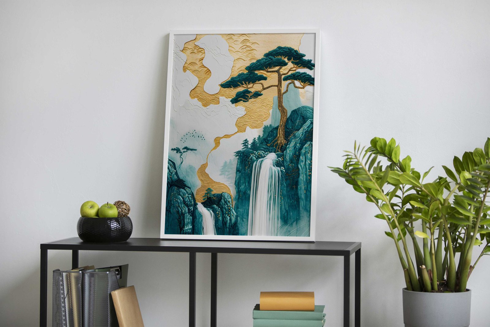 Mountain Bonsai Tree Asian Style Poster | Wall Art for Home & Office | High-Quality Print - High-Quality Visual Display