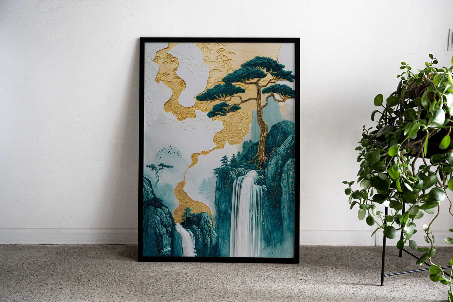 Mountain Bonsai Tree Asian Style Poster | Wall Art for Home & Office | High-Quality Print - High-Quality Visual Display