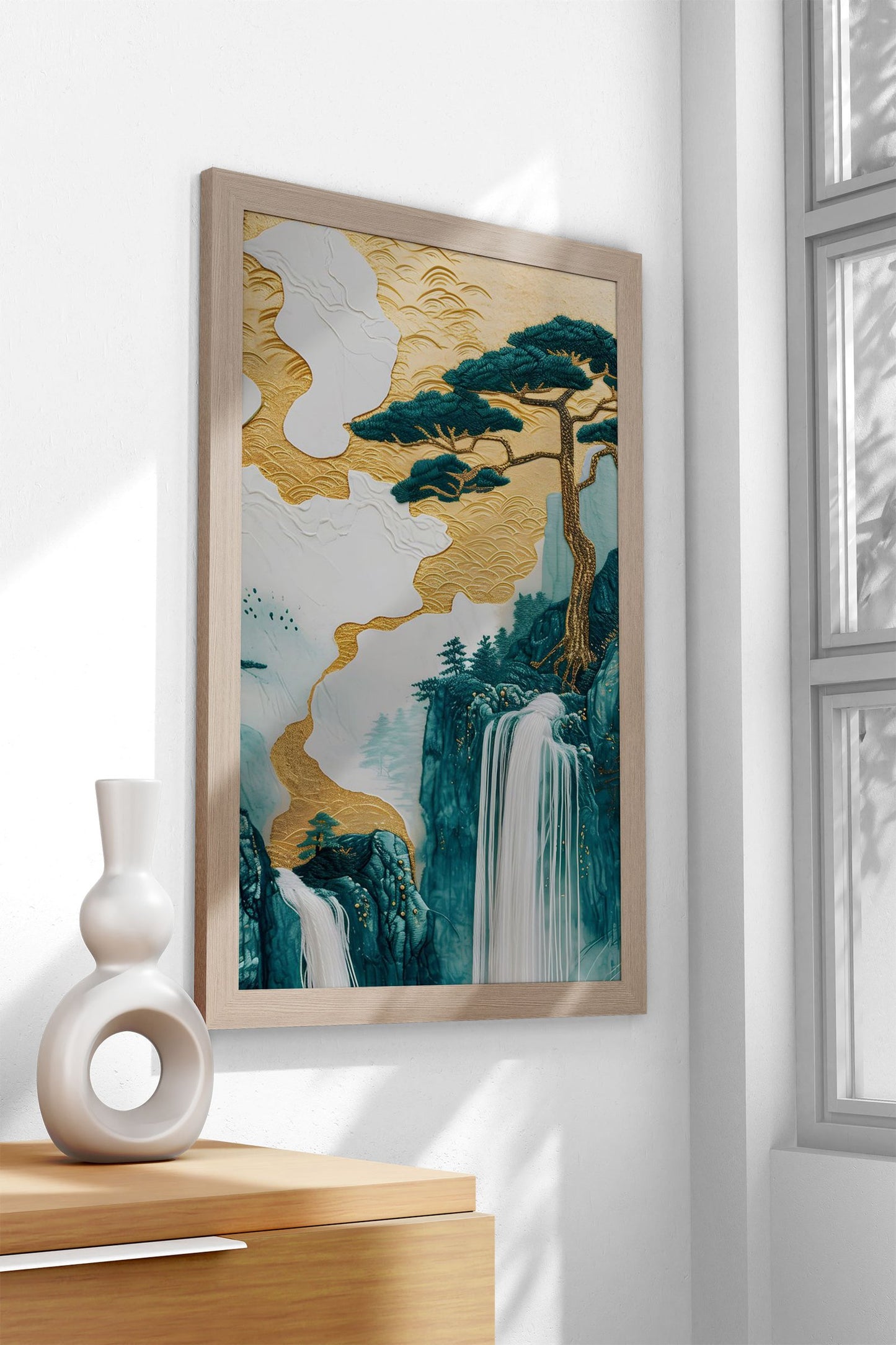 Mountain Bonsai Tree Asian Style Poster | Wall Art for Home & Office | High-Quality Print - High-Quality Visual Display
