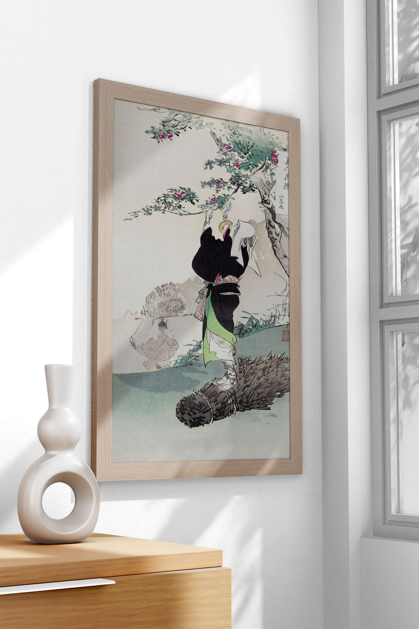 Mountain Cherry Asian Style Poster | Wall Art for Home & Office | High-Quality Print - High-Quality Visual Display