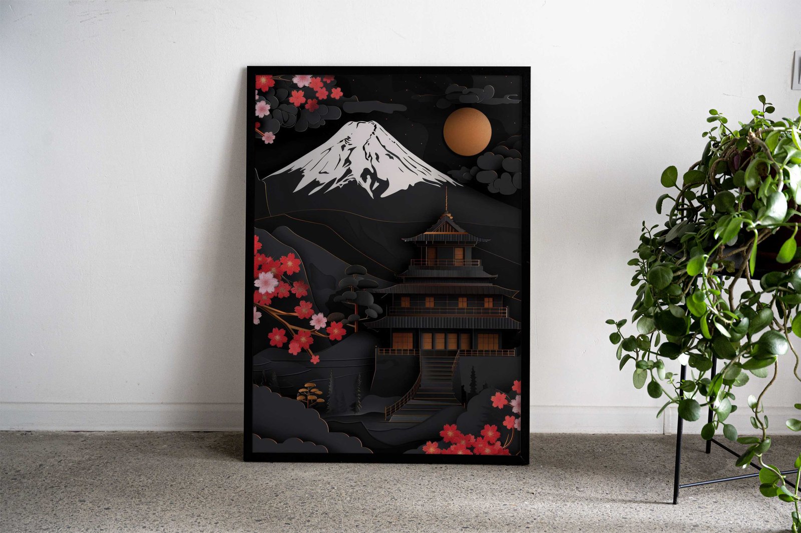 Mountain Dojo Asian Style Poster | Wall Art for Home & Office | High-Quality Print - High-Quality Visual Display