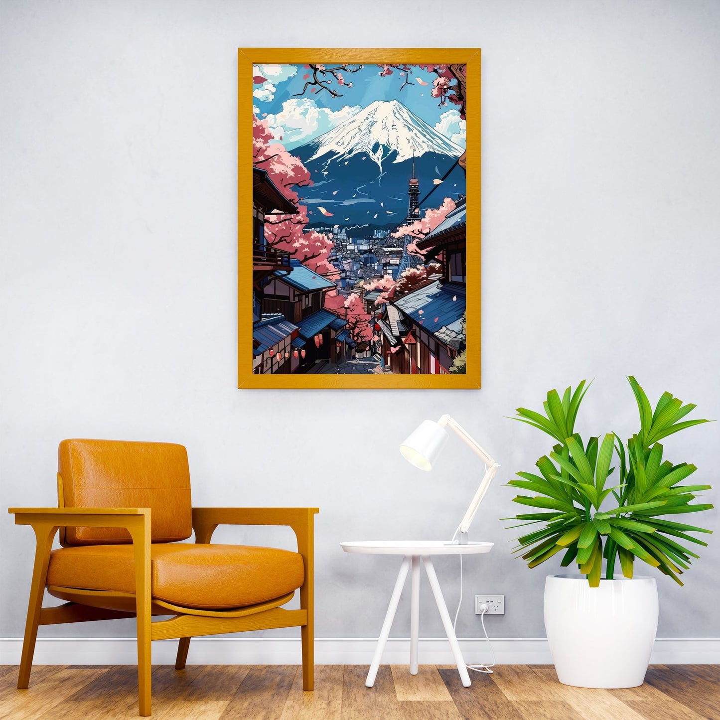 Mountain Fuji Art Asian Style Poster | Wall Art for Home & Office | High-Quality Print - High-Quality Visual Display