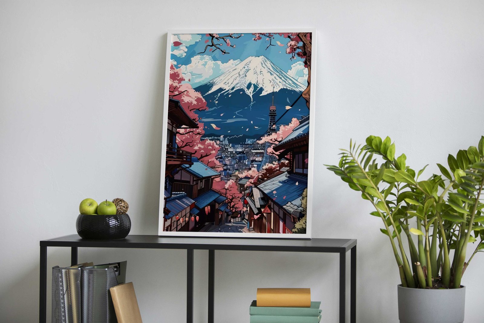Mountain Fuji Art Asian Style Poster | Wall Art for Home & Office | High-Quality Print - High-Quality Visual Display