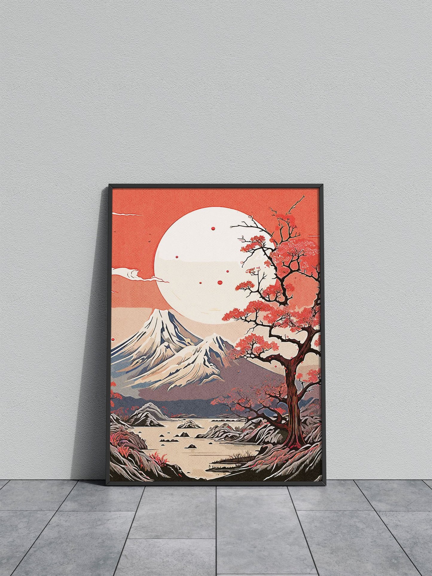 Mountain Fuji Asian Style Poster | Wall Art for Home & Office | High-Quality Print - High-Quality Visual Display