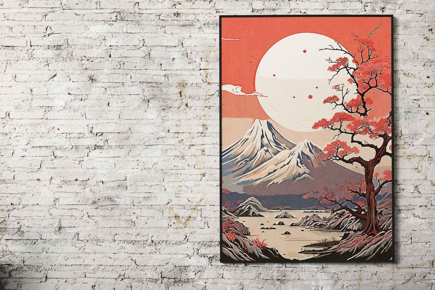 Mountain Fuji Asian Style Poster | Wall Art for Home & Office | High-Quality Print - High-Quality Visual Display