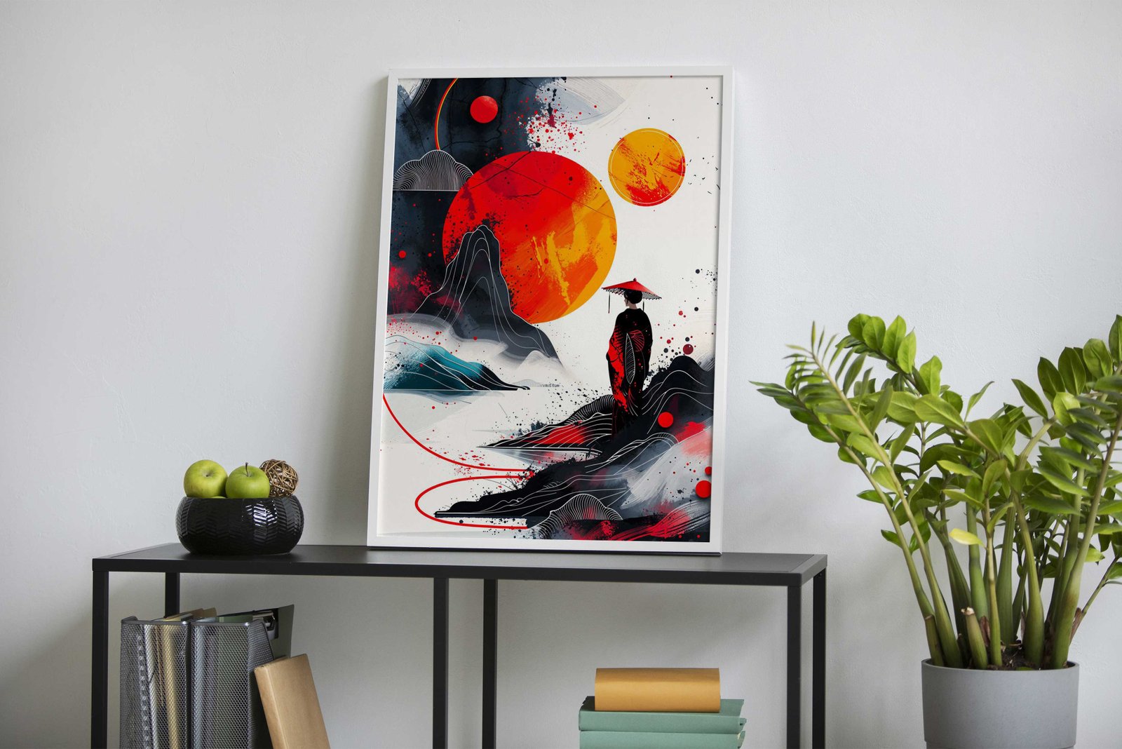 Mountain Geisha Asian Style Poster | Wall Art for Home & Office | High-Quality Print - High-Quality Visual Display