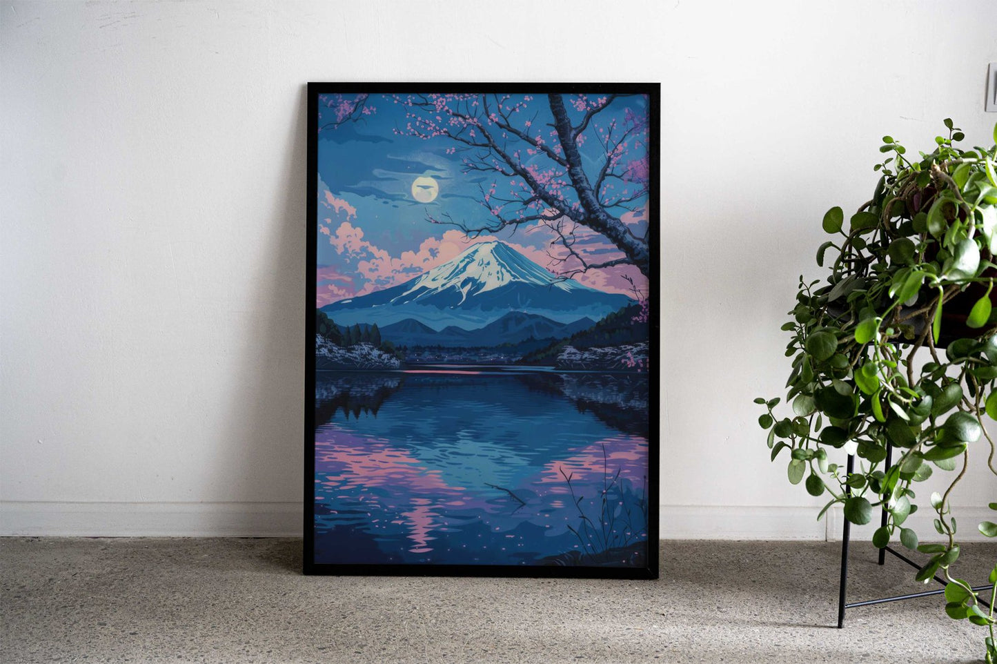 Mountain Japan Painting Asian Style Poster | Wall Art for Home & Office | High-Quality Print - High-Quality Visual Display