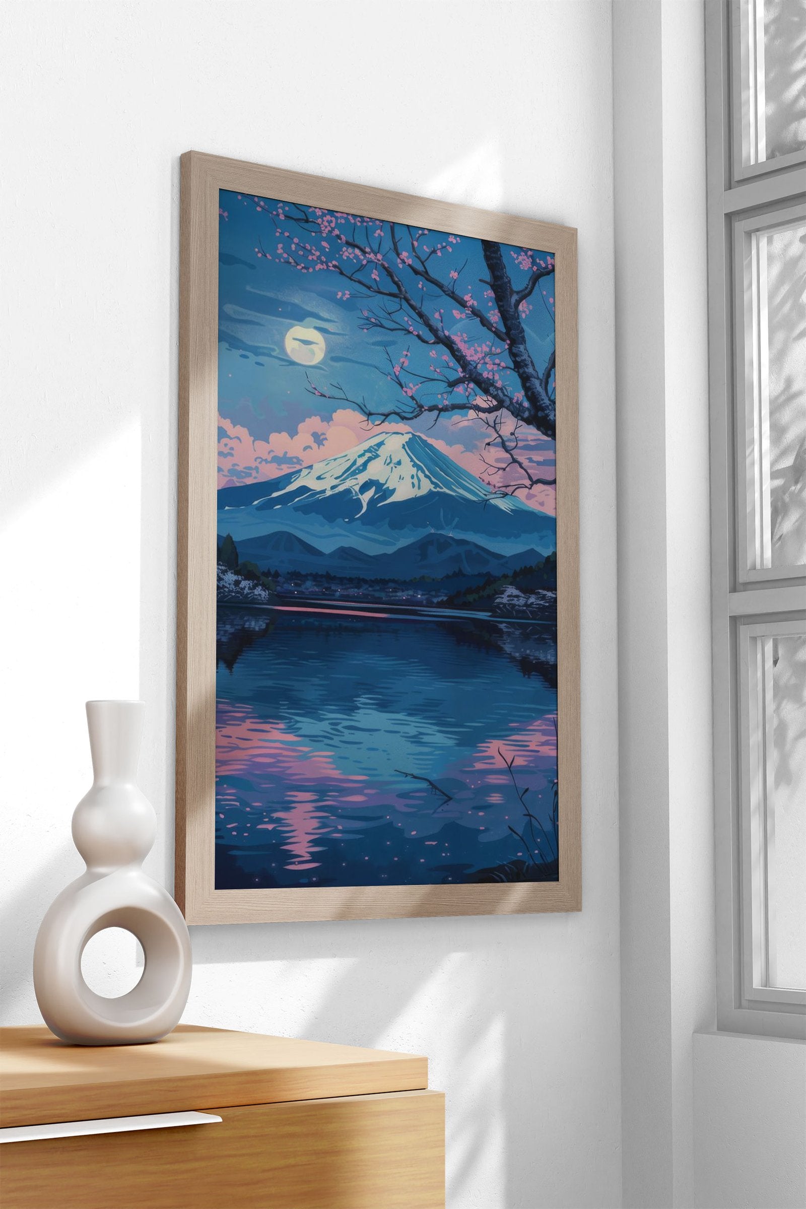 Mountain Japan Painting Asian Style Poster | Wall Art for Home & Office | High-Quality Print - High-Quality Visual Display