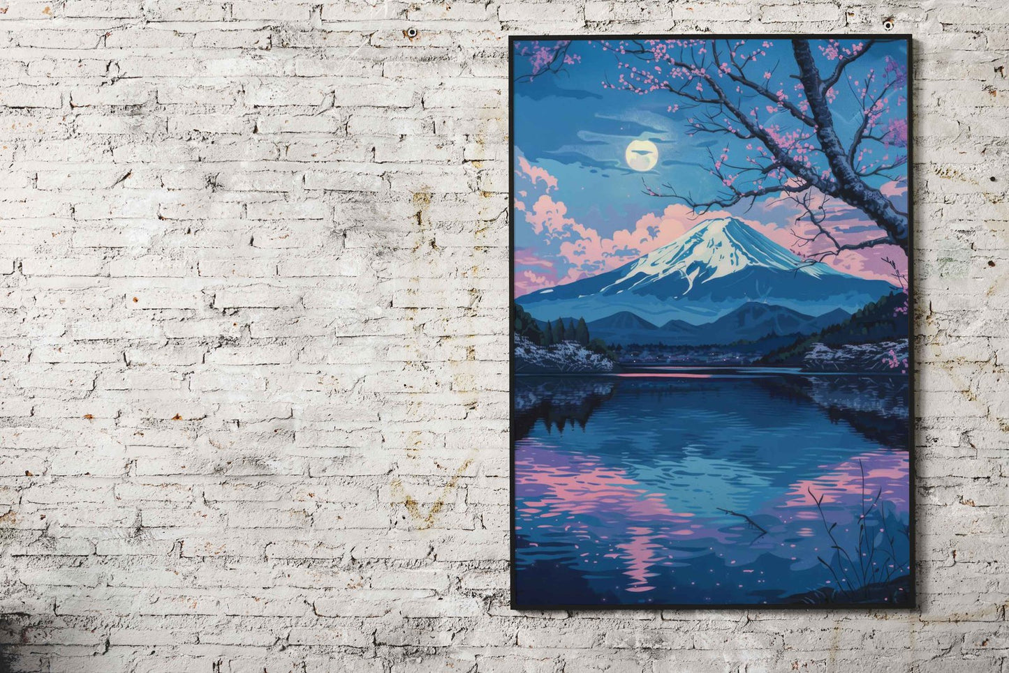 Mountain Japan Painting Asian Style Poster | Wall Art for Home & Office | High-Quality Print - High-Quality Visual Display