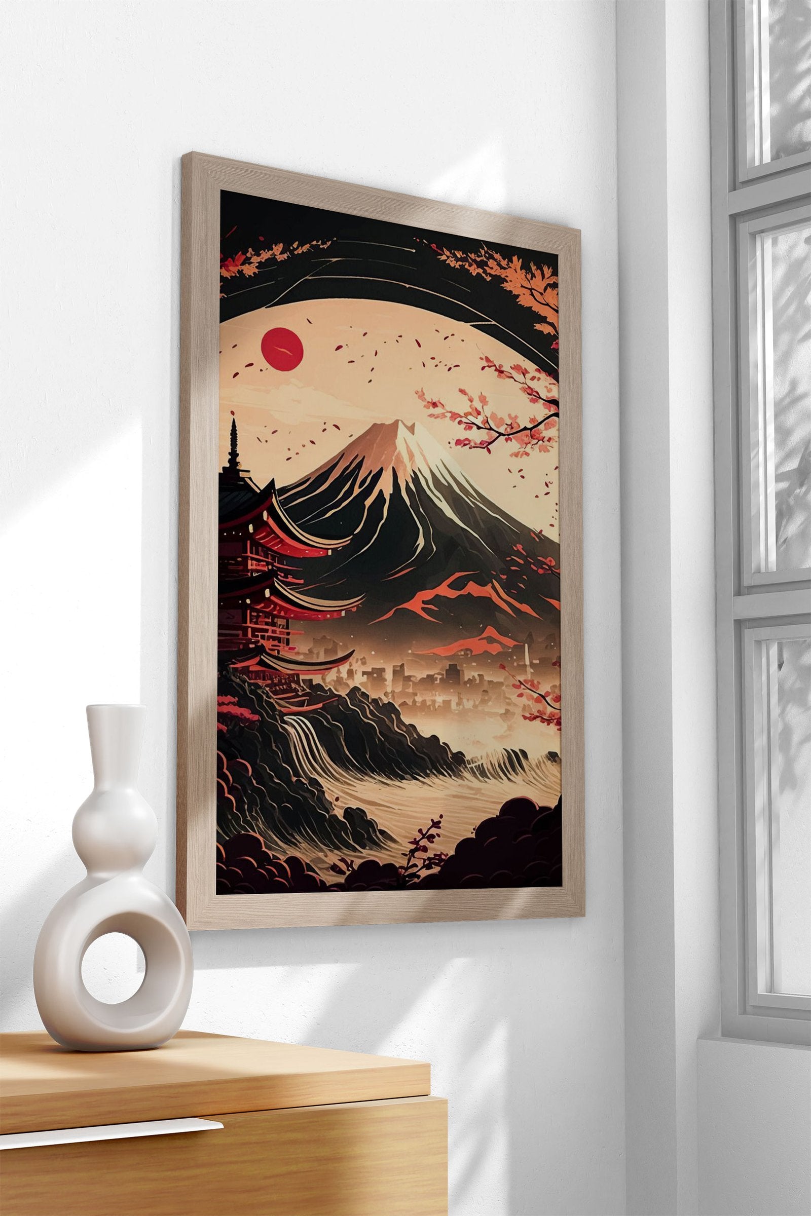 Mountain Japan Asian Style Poster | Wall Art for Home & Office | High-Quality Print - High-Quality Visual Display