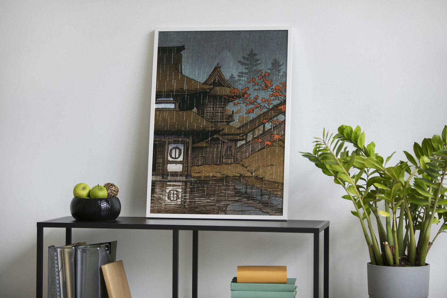 Mountain Temple at Sendai Asian Style Poster | Wall Art for Home & Office | High-Quality Print - High-Quality Visual Display