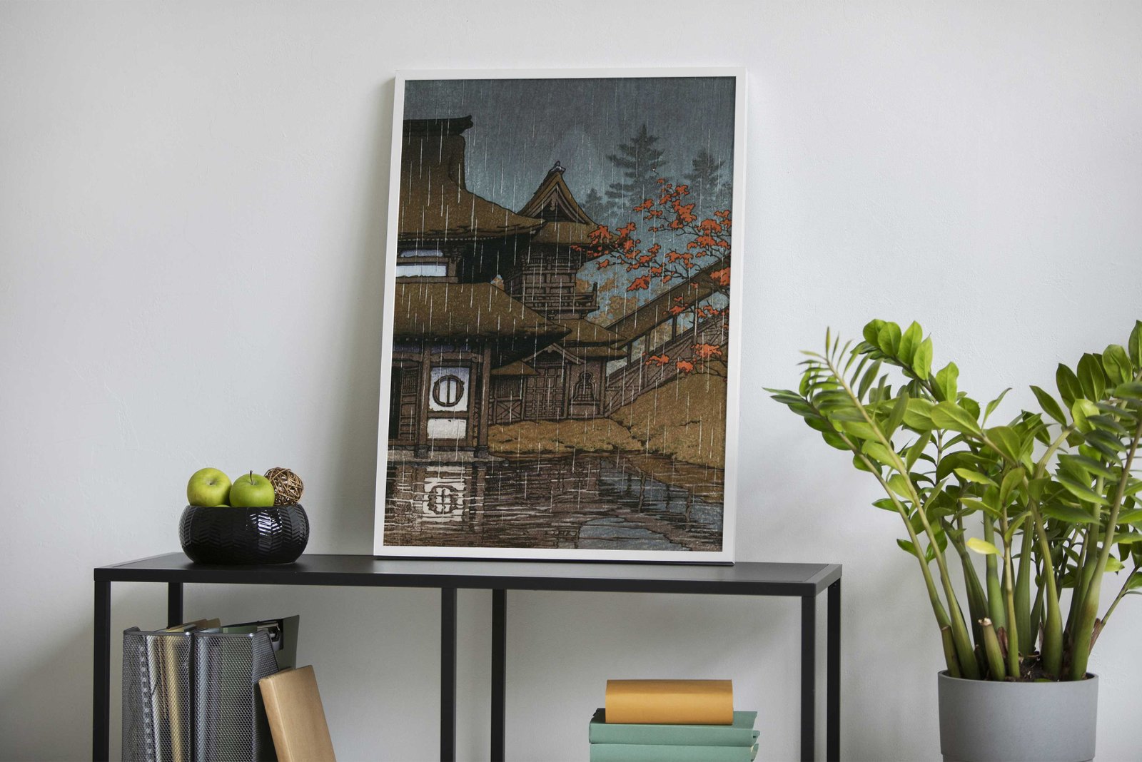 Mountain Temple at Sendai Asian Style Poster | Wall Art for Home & Office | High-Quality Print - High-Quality Visual Display