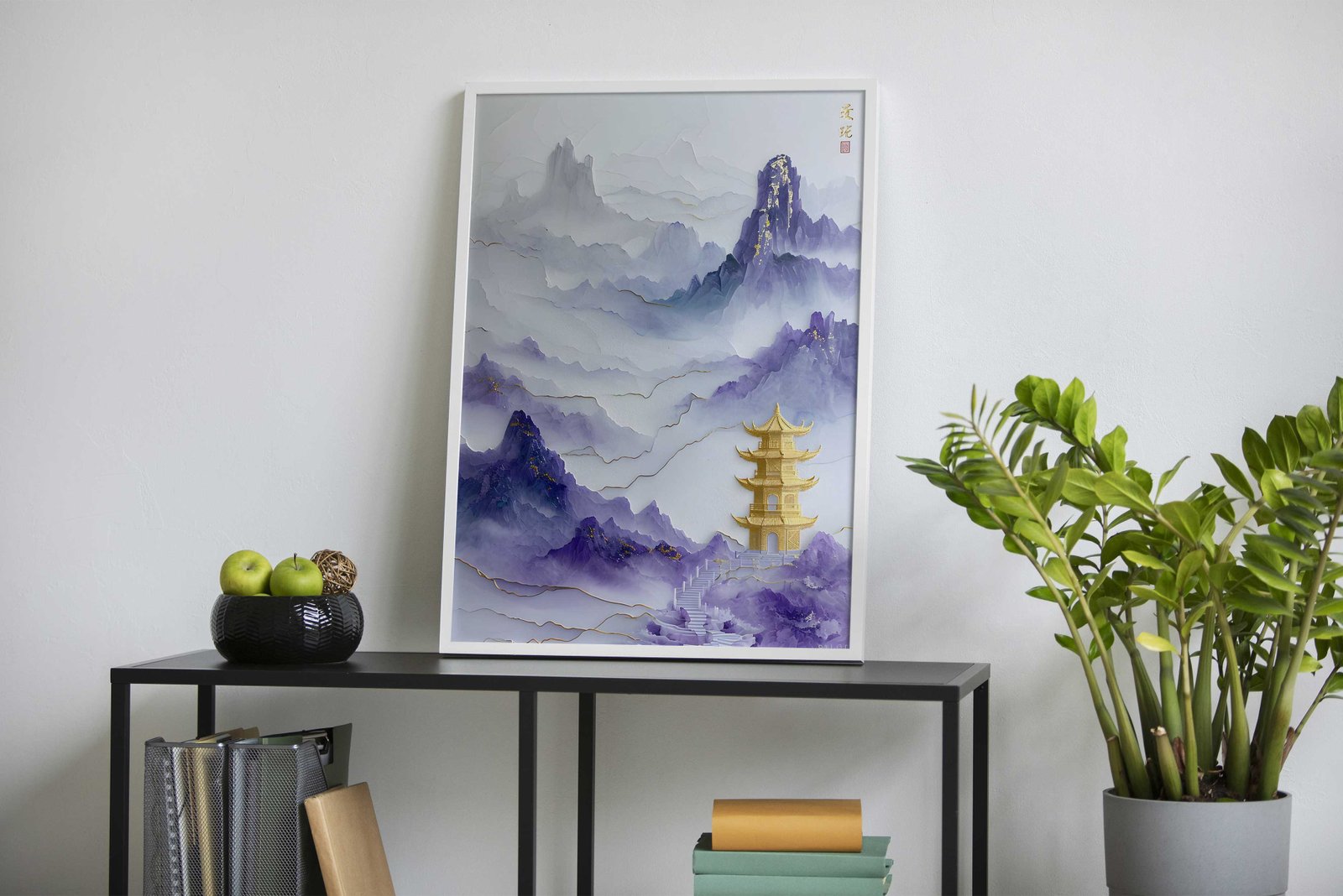 Mountain Tree Asian Style Poster | Wall Art for Home & Office | High-Quality Print - High-Quality Visual Display