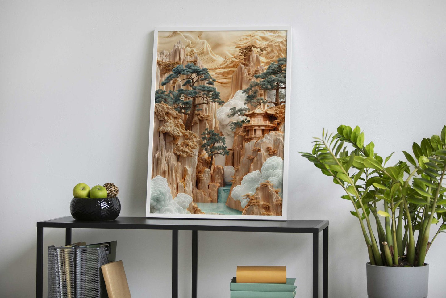 Mountain landscape Asian Style Poster | Wall Art for Home & Office | High-Quality Print - High-Quality Visual Display