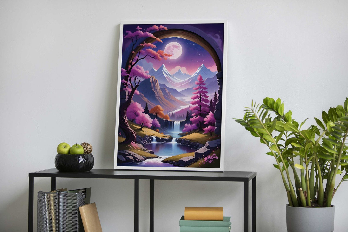 Mountains Japan Landscape Asian Style Poster | Wall Art for Home & Office | High-Quality Print - High-Quality Visual Display
