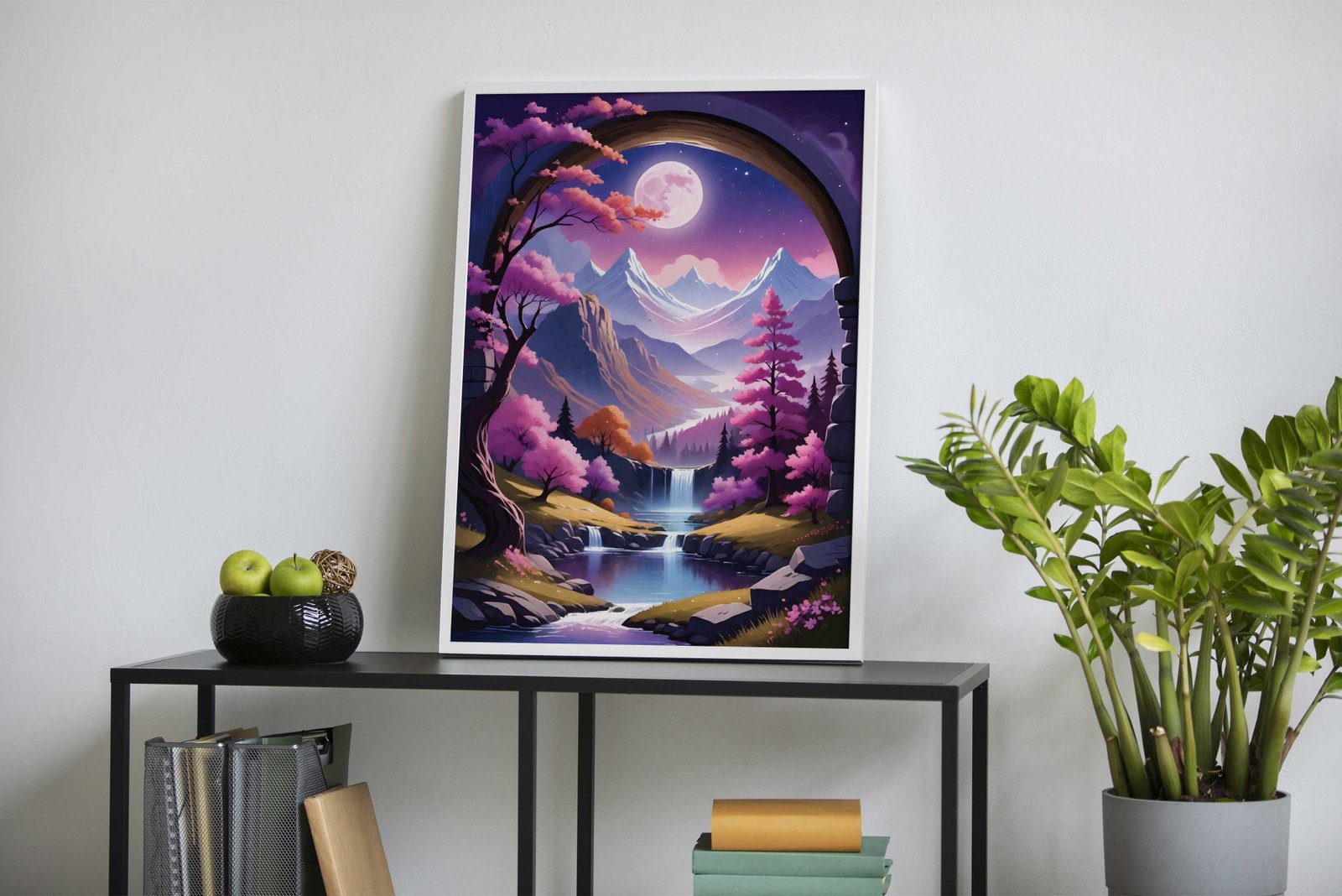 Mountains Japan Landscape Asian Style Poster | Wall Art for Home & Office | High-Quality Print - High-Quality Visual Display