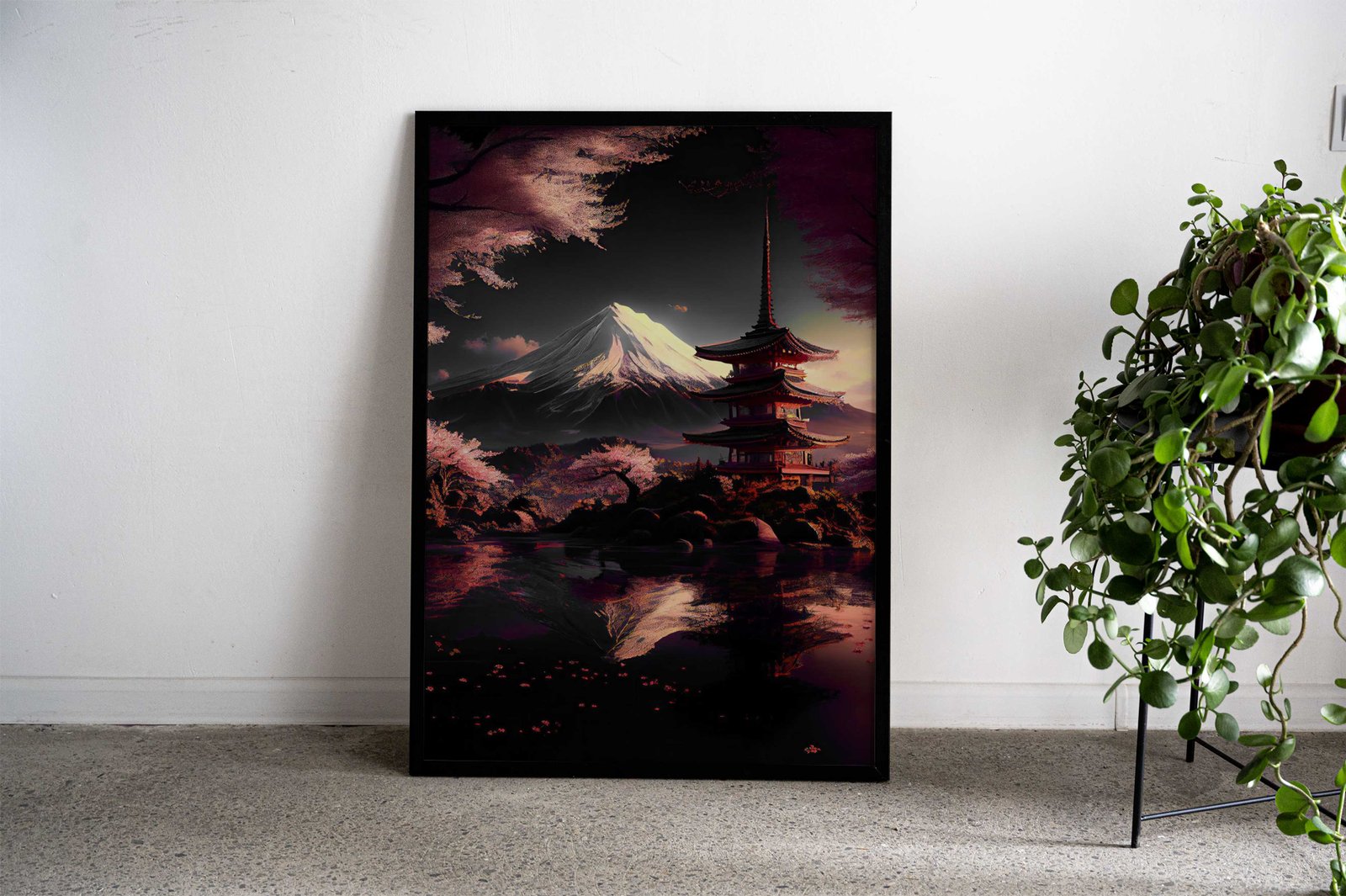 Mt Fuji Scenery art Asian Style Poster | Wall Art for Home & Office | High-Quality Print - High-Quality Visual Display
