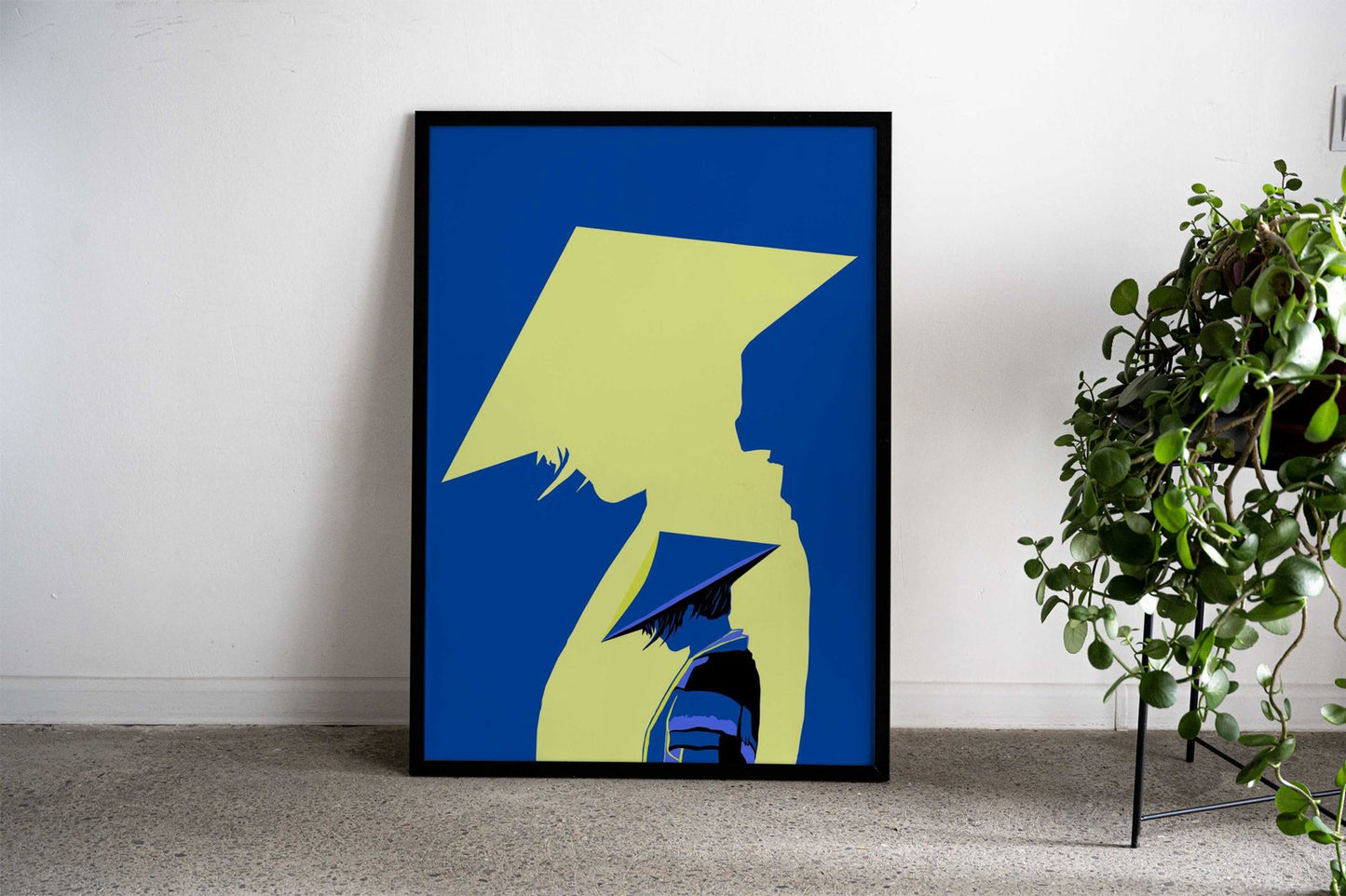 Mysterious Ninja Blue Asian Style Poster | Wall Art for Home & Office | High-Quality Print - High-Quality Visual Display
