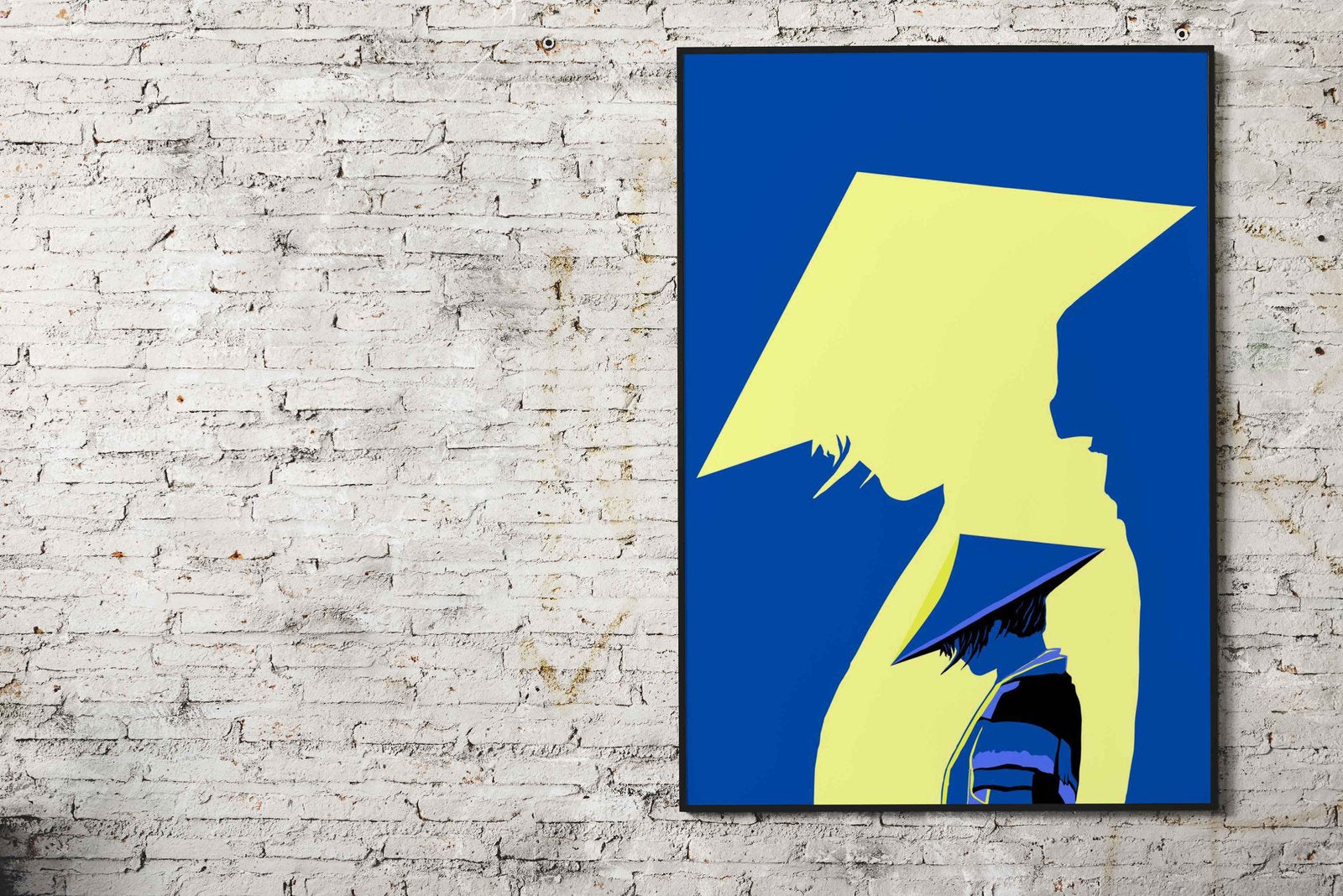 Mysterious Ninja Blue Asian Style Poster | Wall Art for Home & Office | High-Quality Print - High-Quality Visual Display