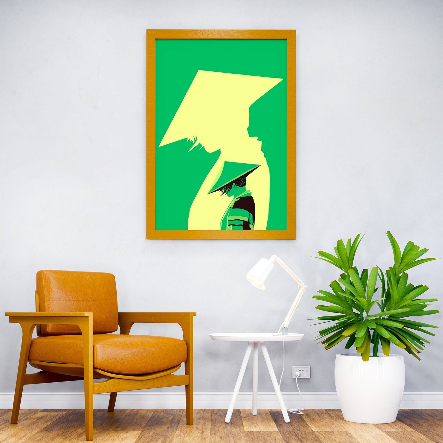 Mysterious Ninja Green Asian Style Poster | Wall Art for Home & Office | High-Quality Print - High-Quality Visual Display