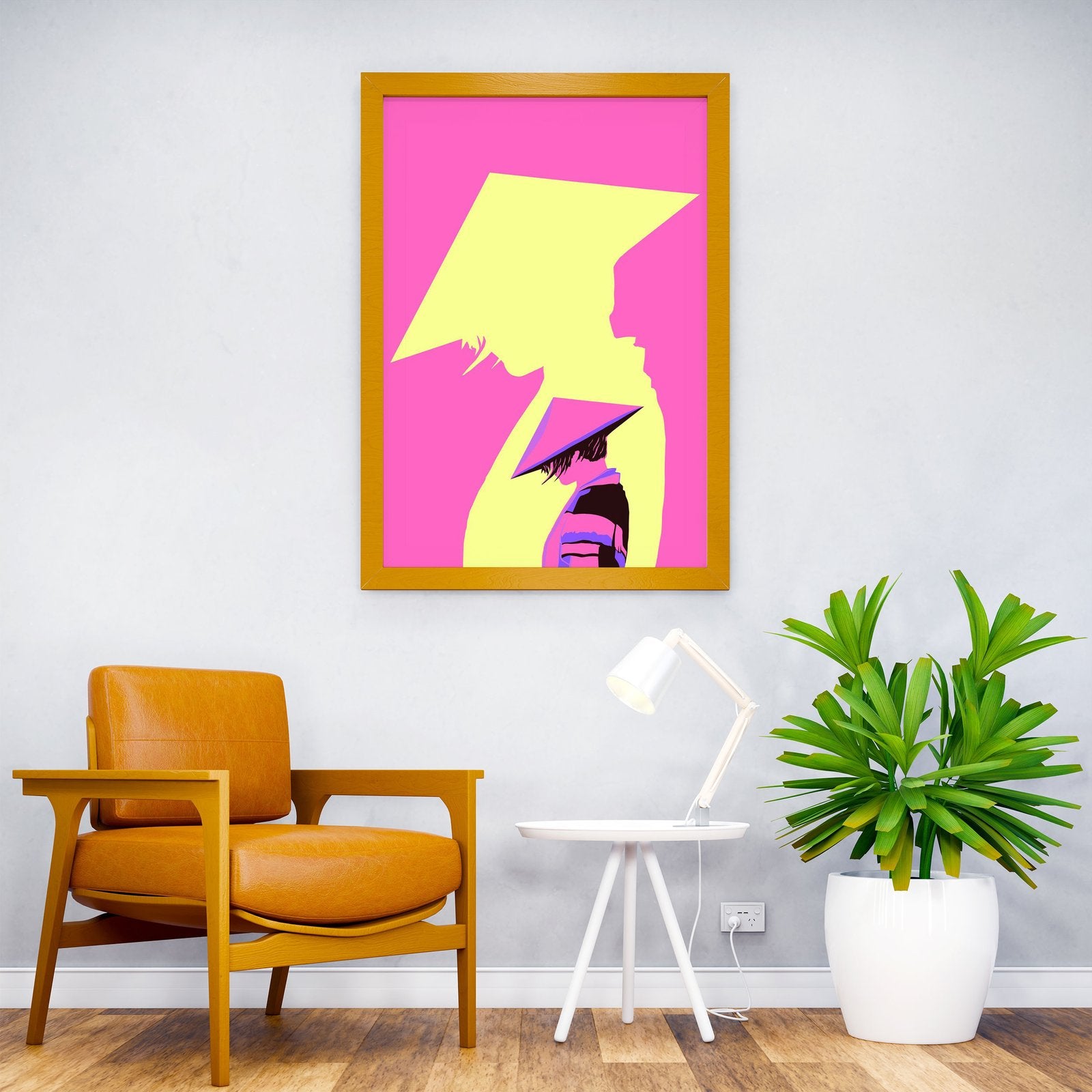 Mysterious Ninja Pink Asian Style Poster | Wall Art for Home & Office | High-Quality Print - High-Quality Visual Display