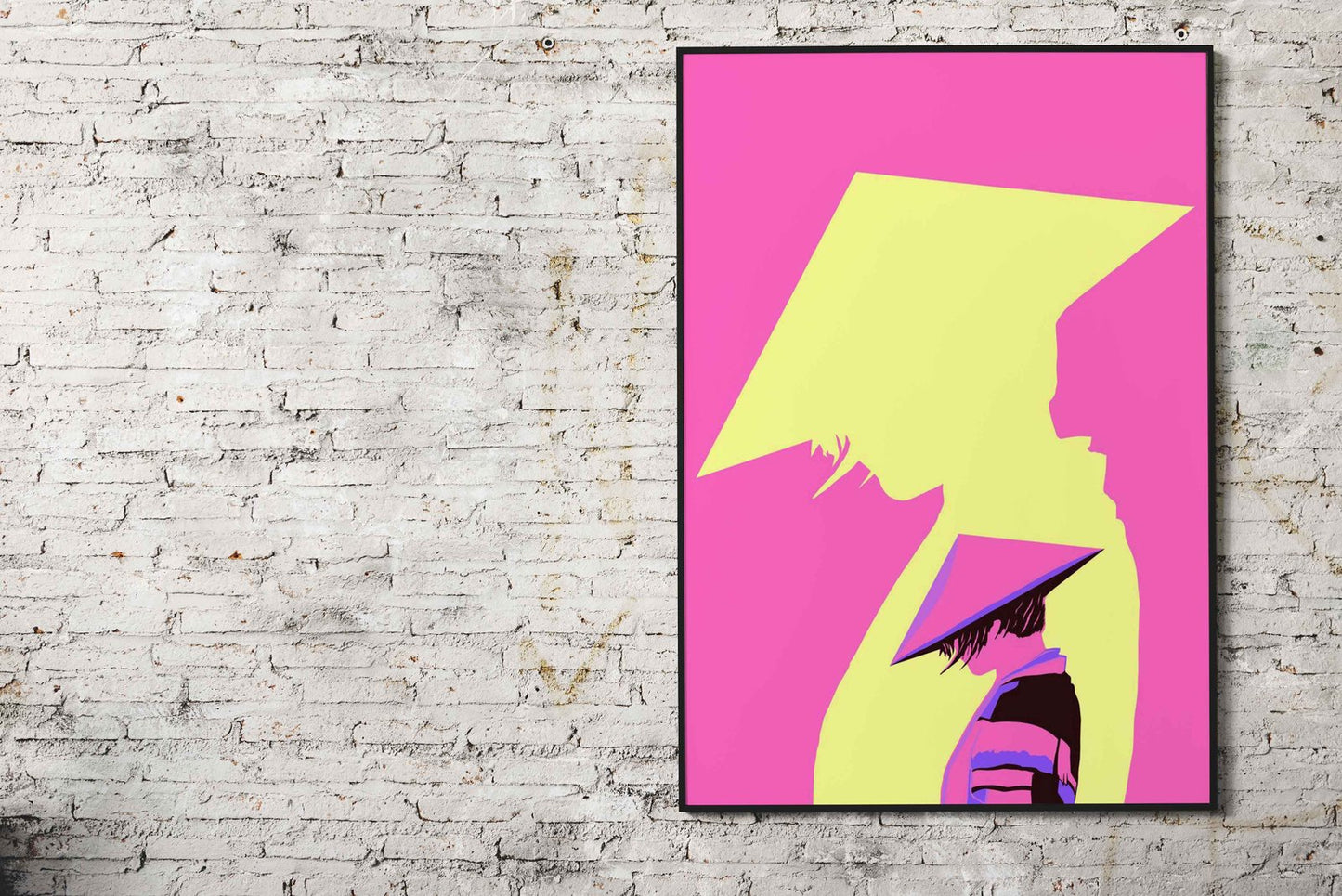 Mysterious Ninja Pink Asian Style Poster | Wall Art for Home & Office | High-Quality Print - High-Quality Visual Display