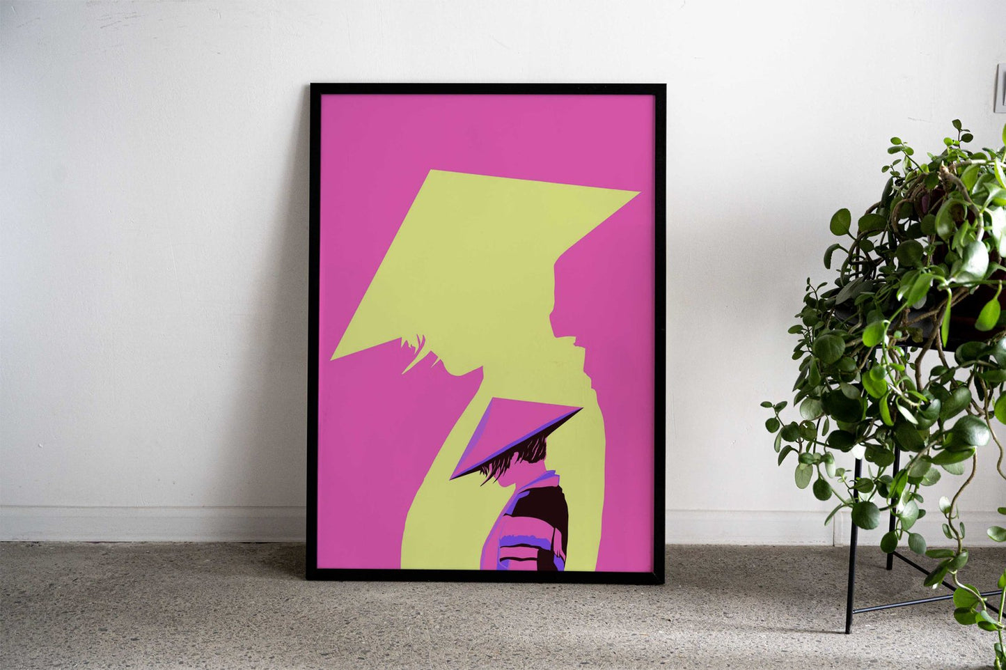 Mysterious Ninja Pink Asian Style Poster | Wall Art for Home & Office | High-Quality Print - High-Quality Visual Display
