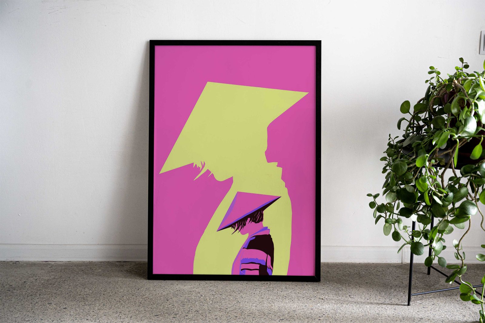 Mysterious Ninja Pink Asian Style Poster | Wall Art for Home & Office | High-Quality Print - High-Quality Visual Display
