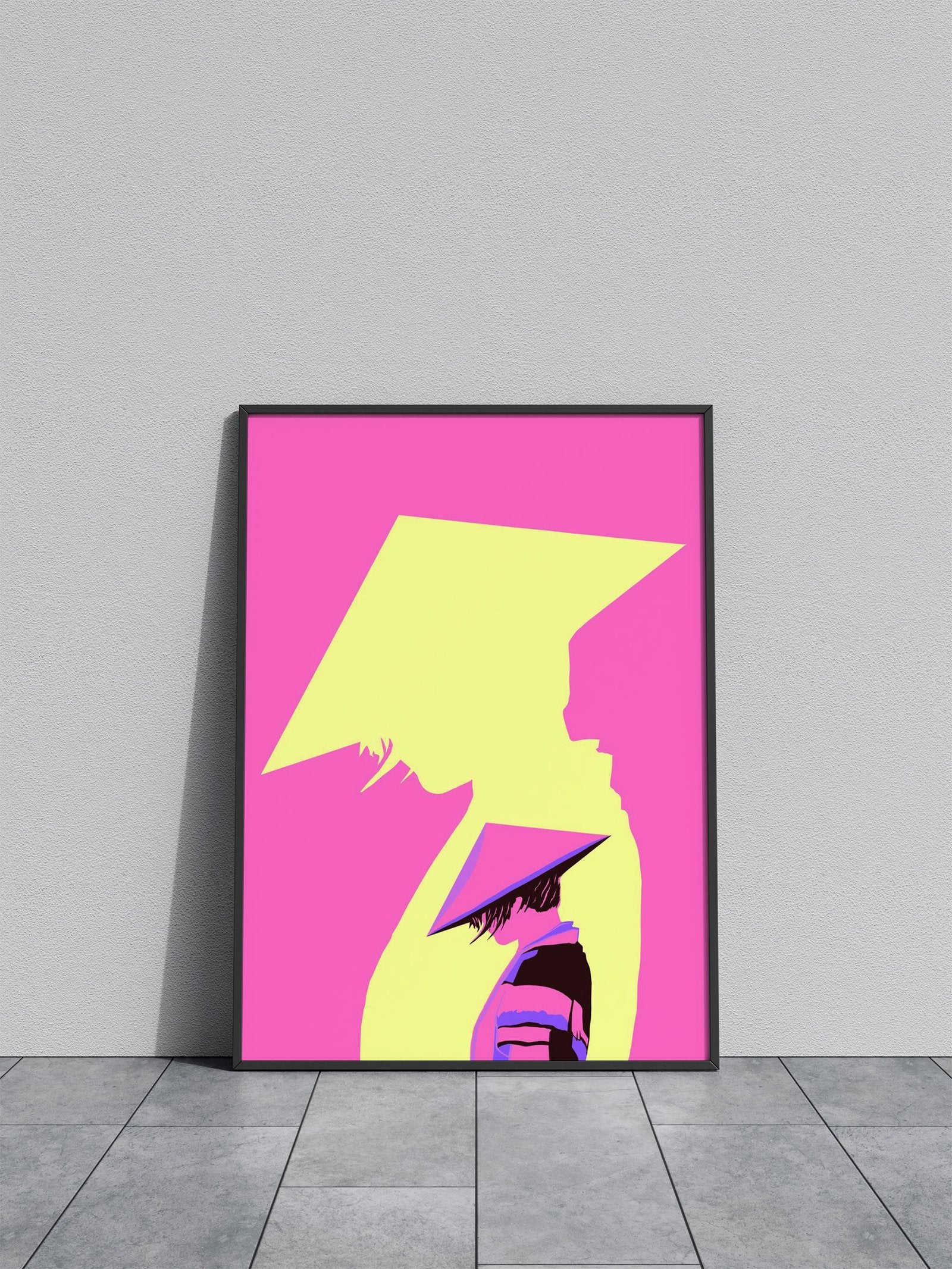 Mysterious Ninja Pink Asian Style Poster | Wall Art for Home & Office | High-Quality Print - High-Quality Visual Display