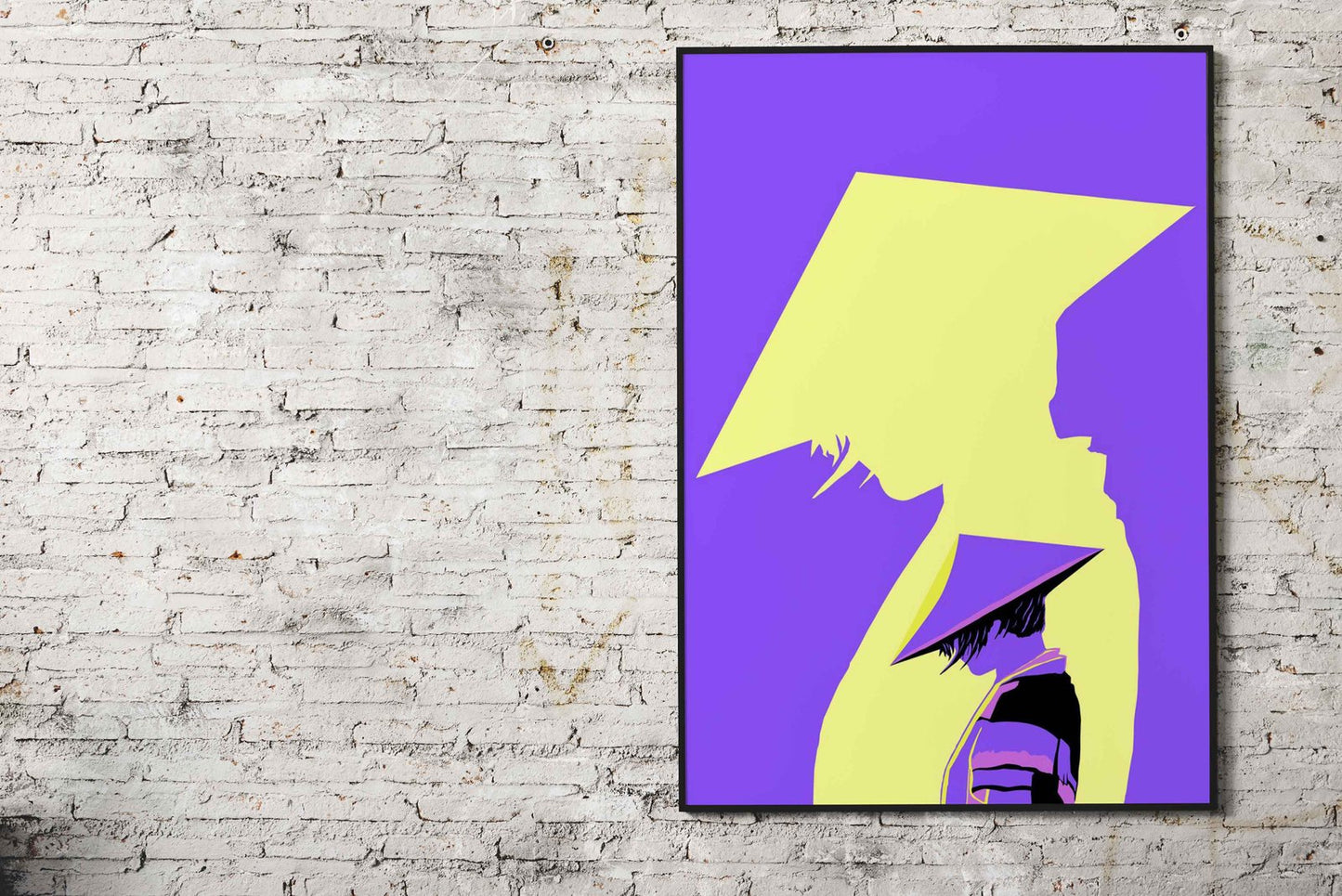 Mysterious Ninja Purple Asian Style Poster | Wall Art for Home & Office | High-Quality Print - High-Quality Visual Display
