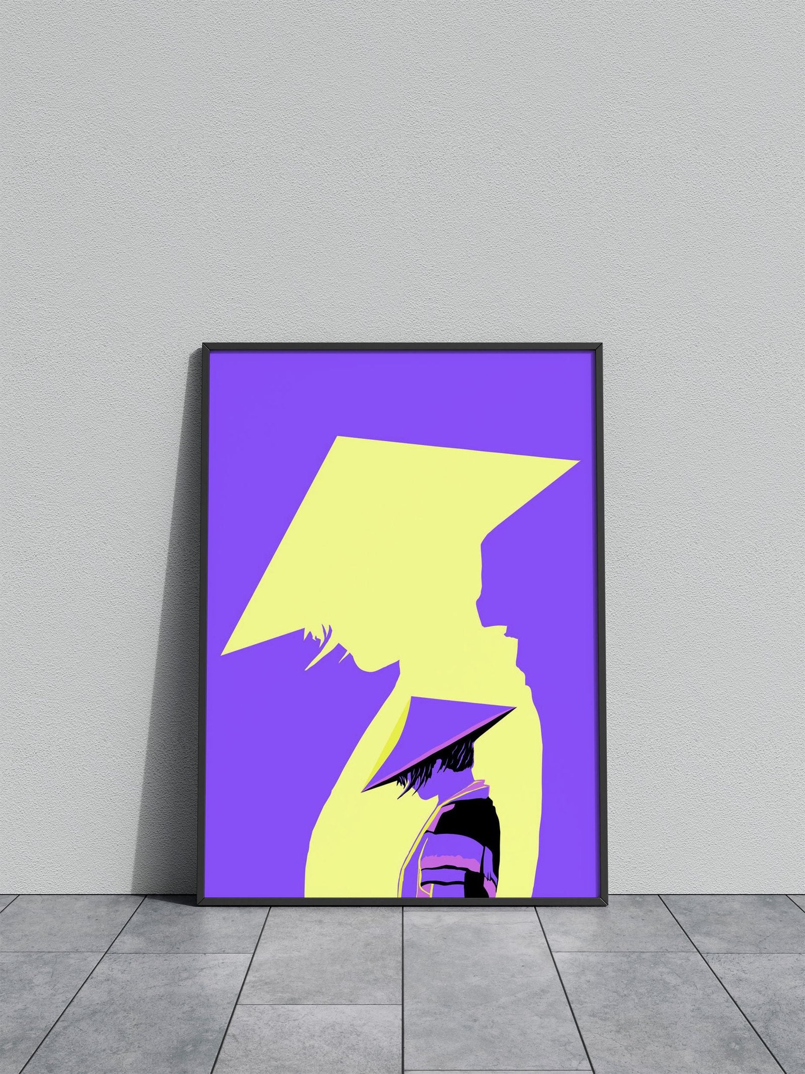 Mysterious Ninja Purple Asian Style Poster | Wall Art for Home & Office | High-Quality Print - High-Quality Visual Display