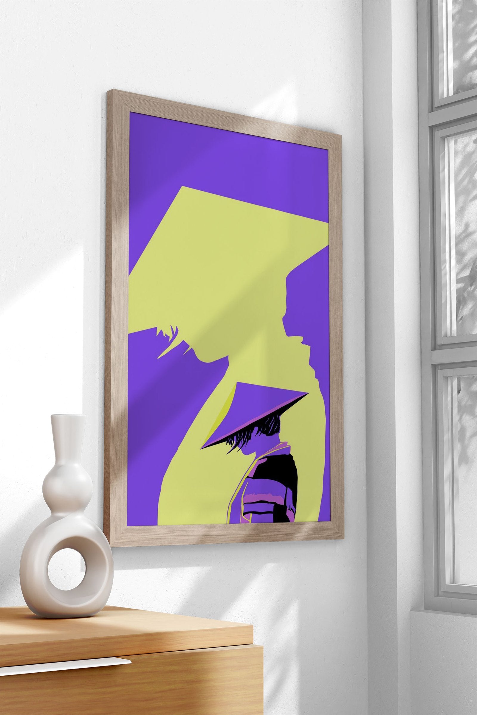 Mysterious Ninja Purple Asian Style Poster | Wall Art for Home & Office | High-Quality Print - High-Quality Visual Display