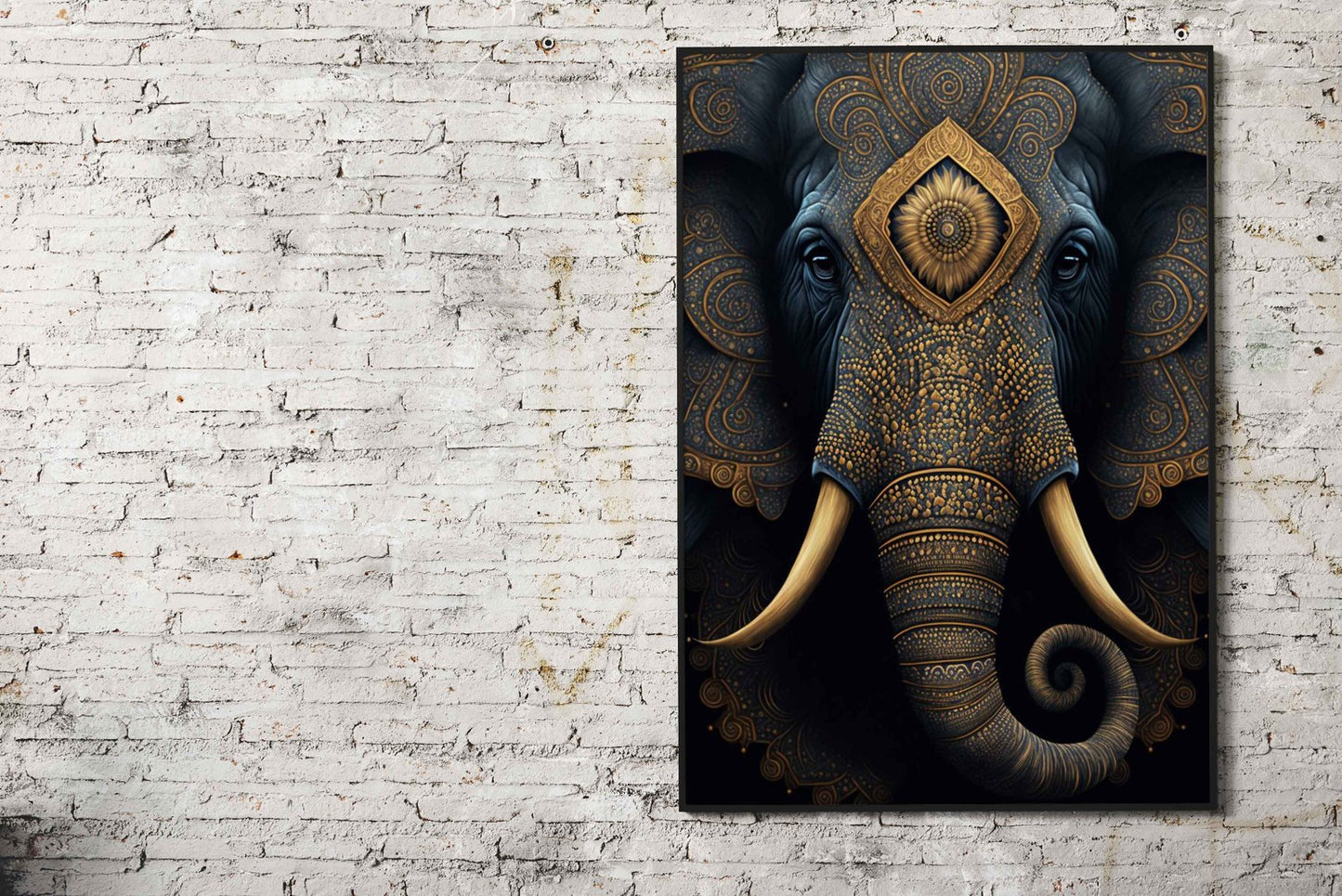 Mystic Elephant Asian Style Poster | Wall Art for Home & Office | High-Quality Print - High-Quality Visual Display