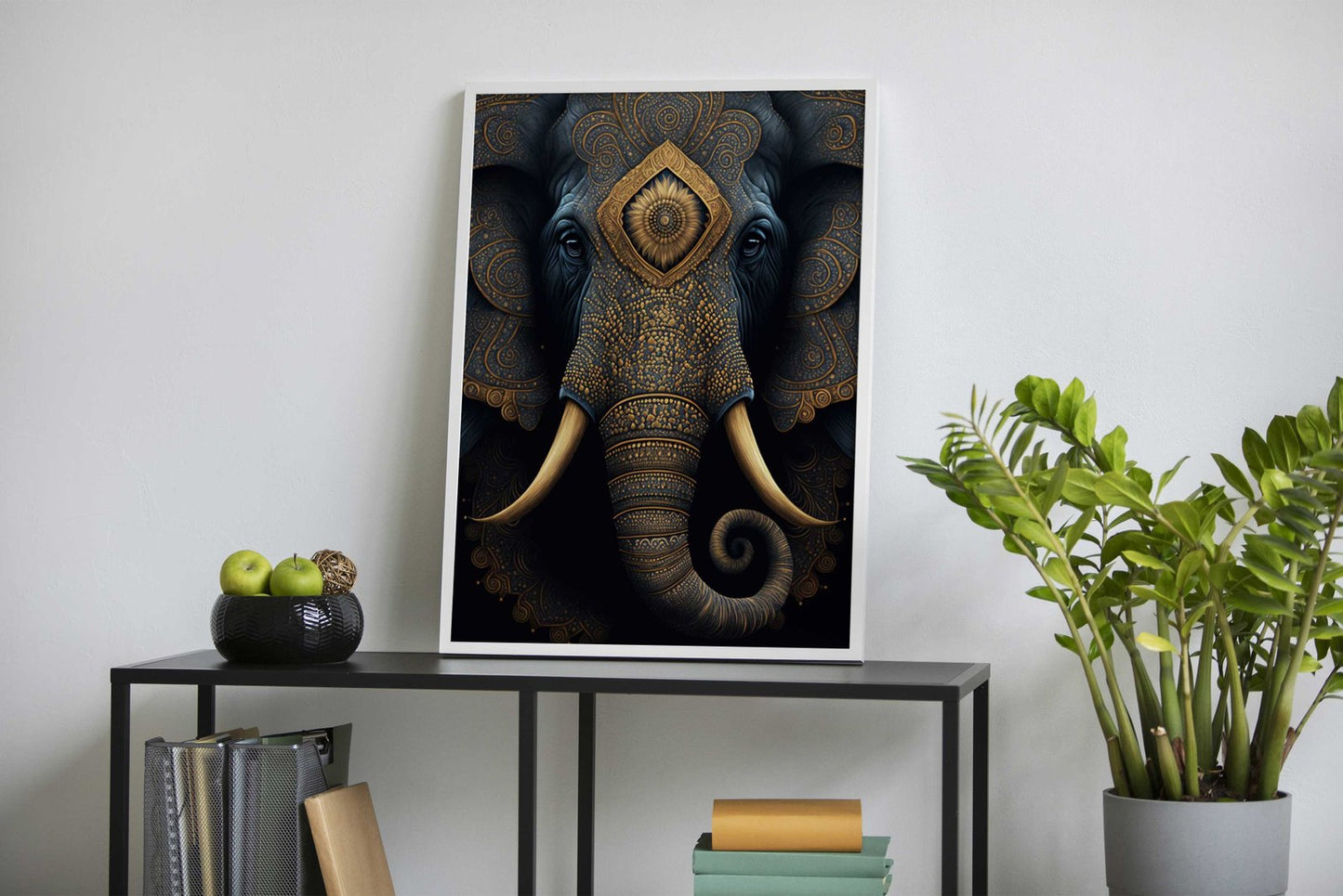 Mystic Elephant Asian Style Poster | Wall Art for Home & Office | High-Quality Print - High-Quality Visual Display