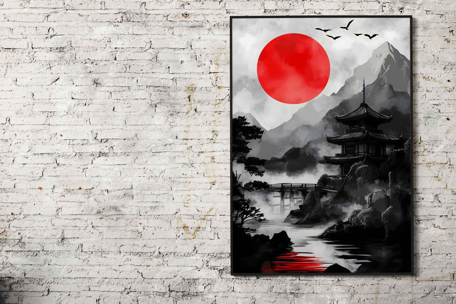 Mystic Japanese Sunrise Asian Style Poster | Wall Art for Home & Office | High-Quality Print - High-Quality Visual Display